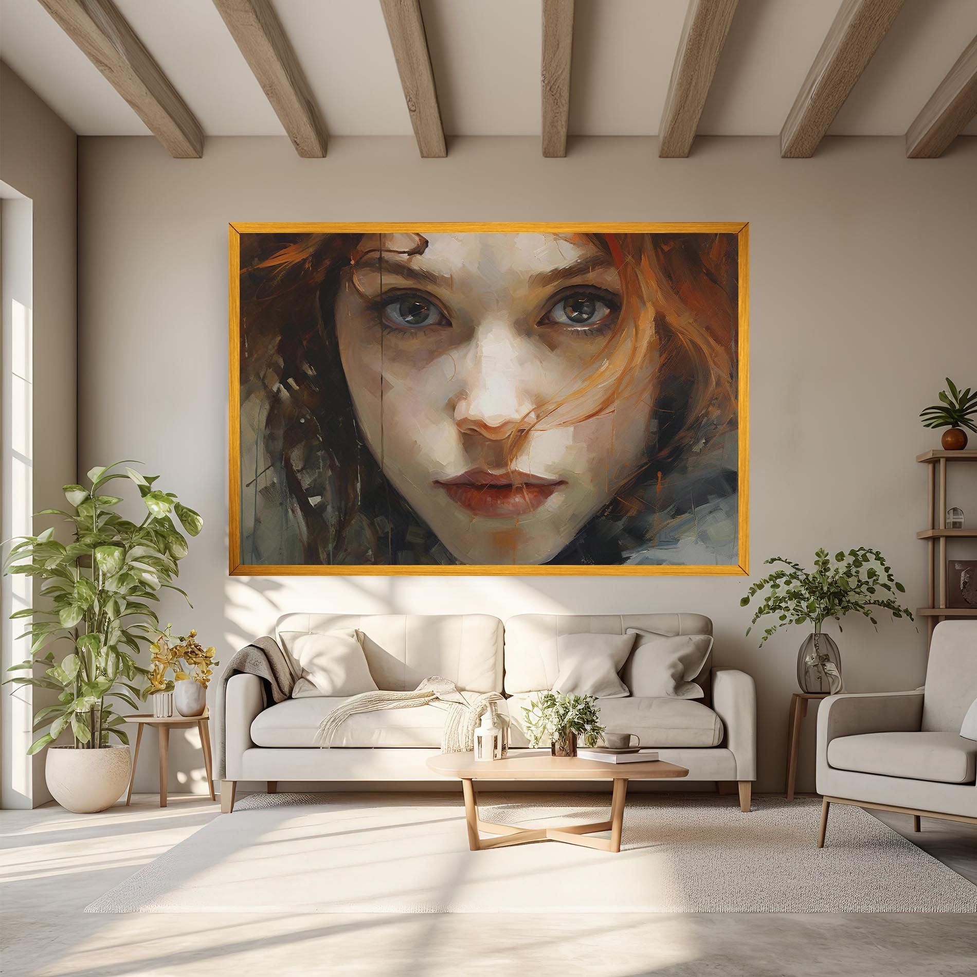 Portrait Oil Painting mockup 6