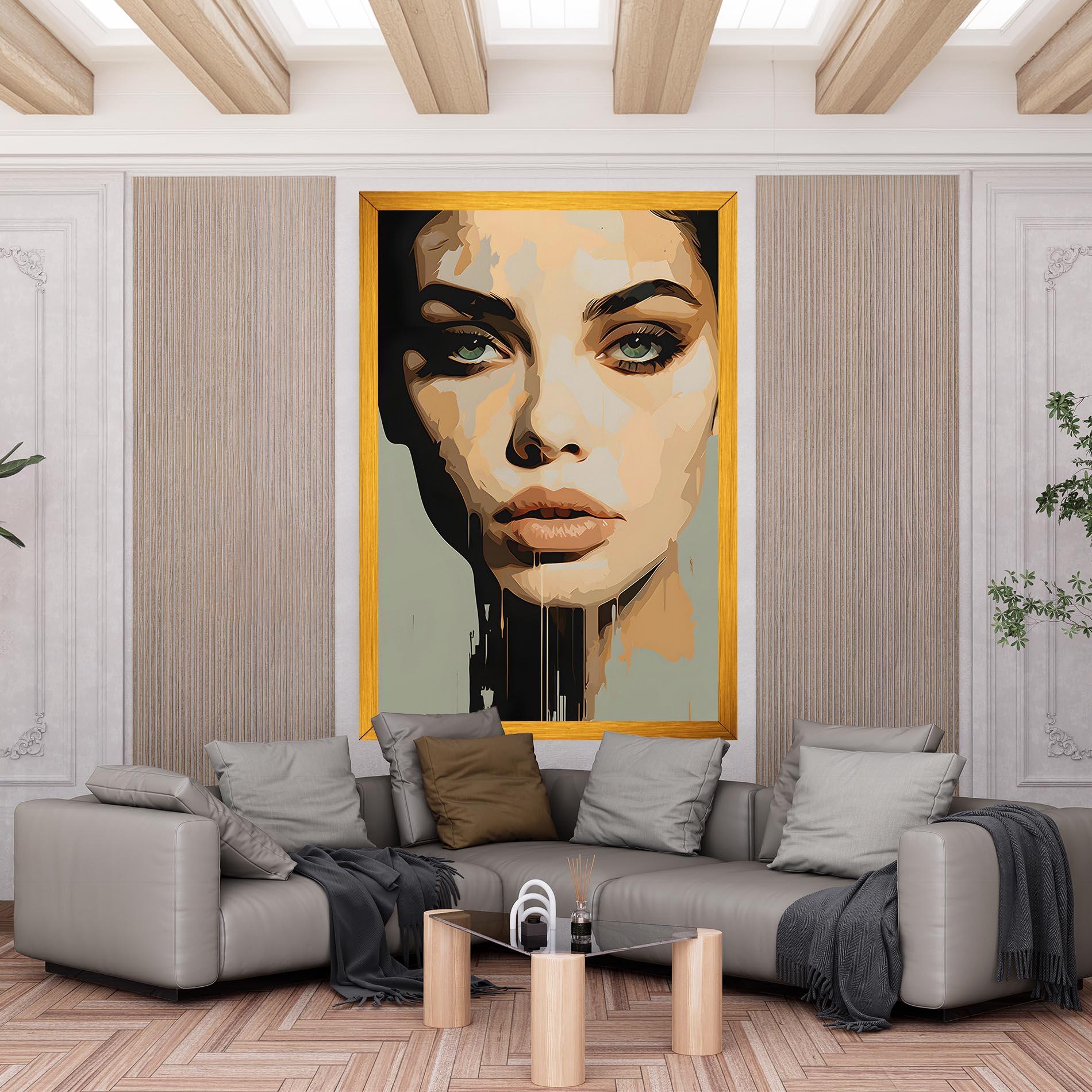 Картина на платно Apologetic Face mockup 6