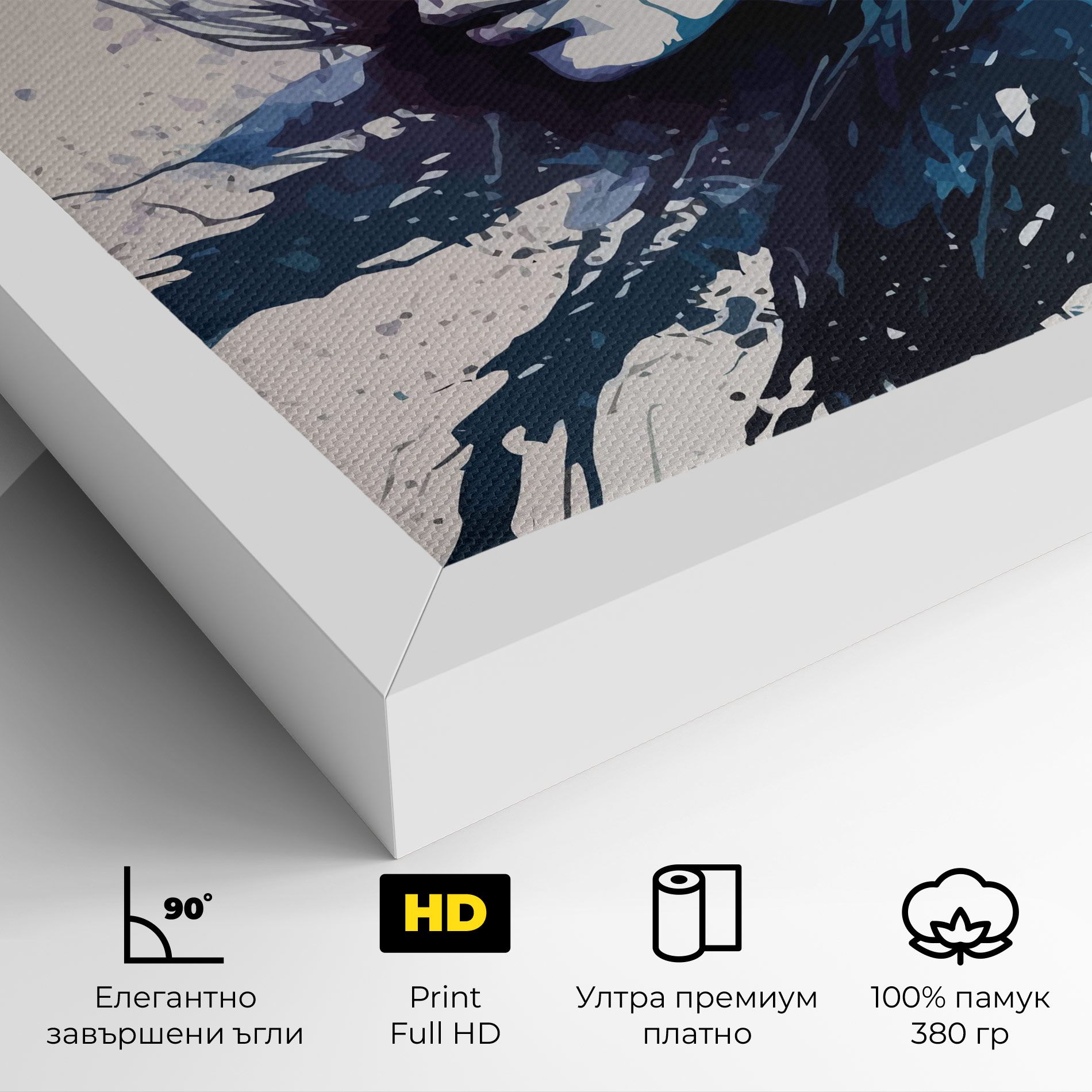 Blue Hair Portrait mockup 4