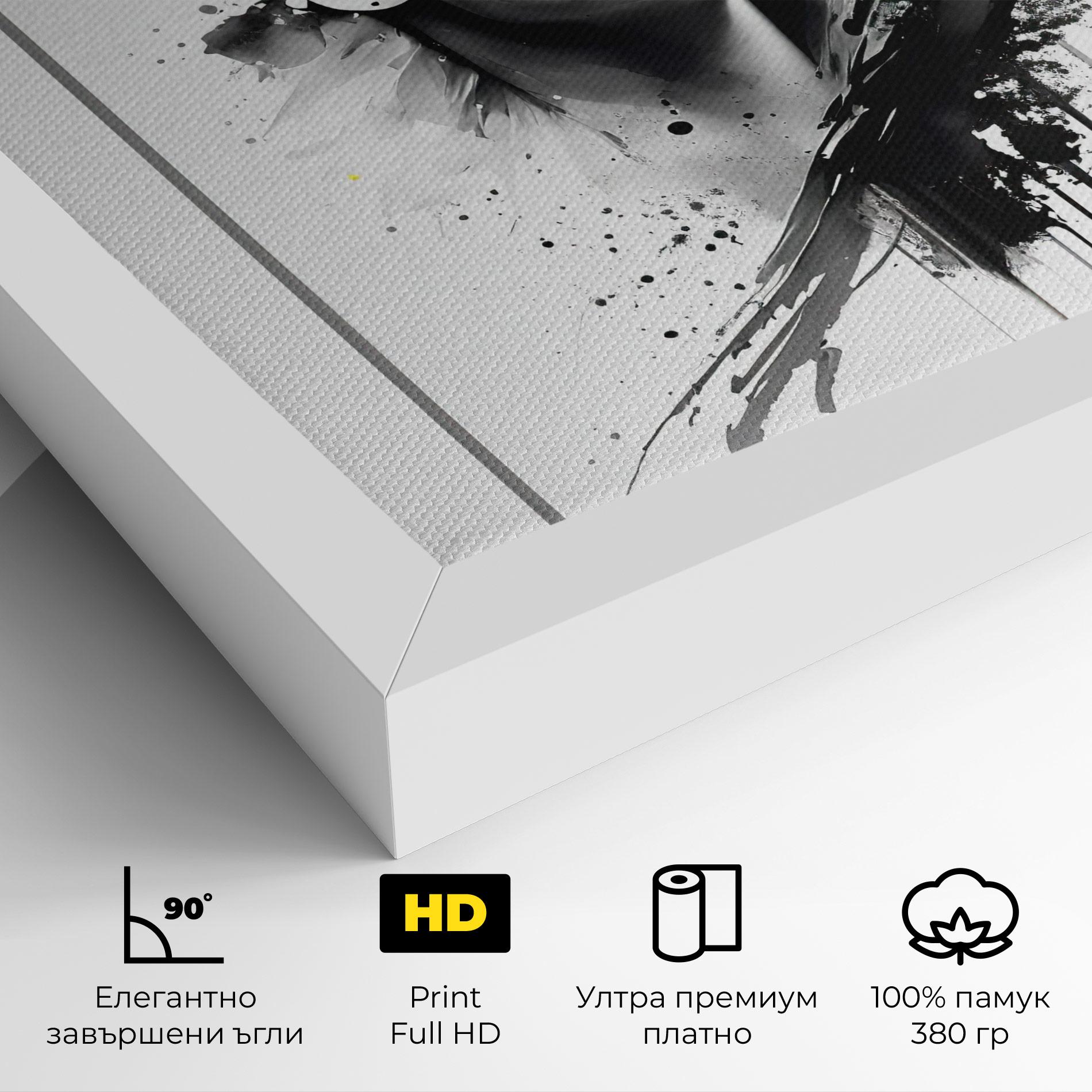 Картина на платно Ink Splash Portrait mockup 4