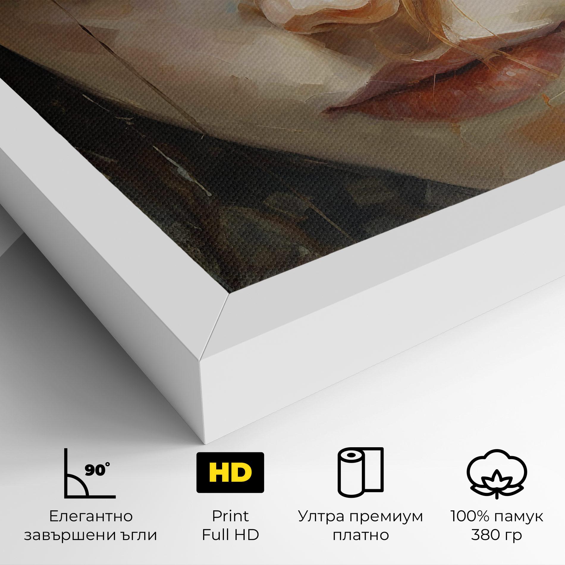 Картина на платно Portrait Oil Painting mockup 4