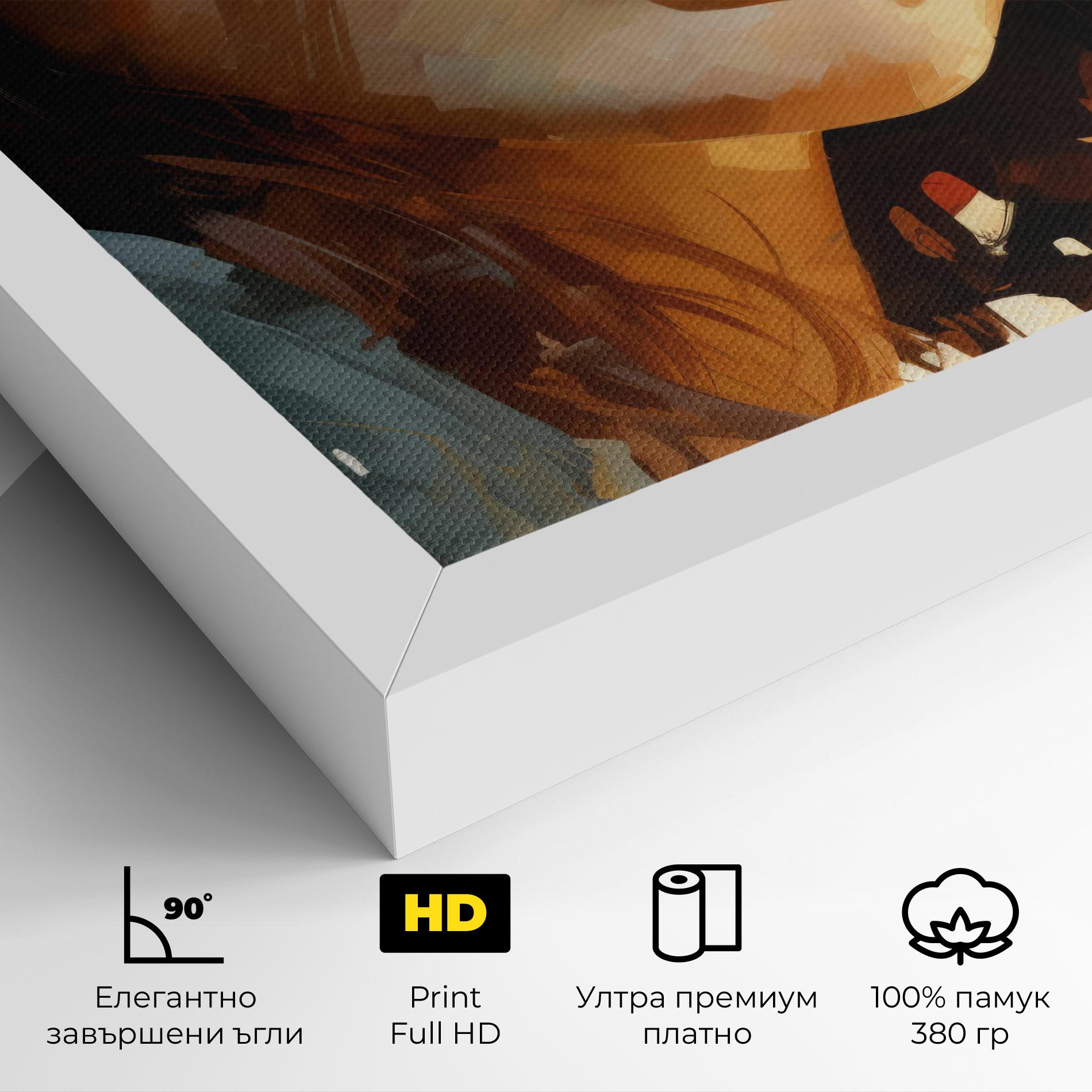 Картина на платно Pretty Woman Portrait mockup 4