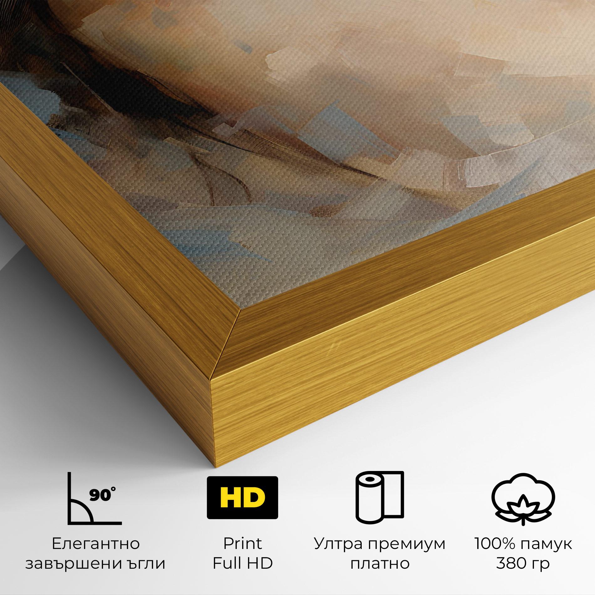 Картина на платно Pupil Blue Iris mockup 4