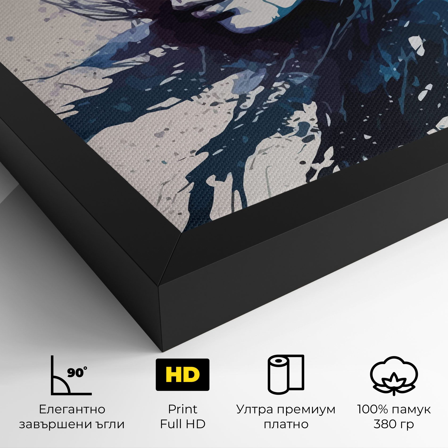 Blue Hair Portrait mockup 4