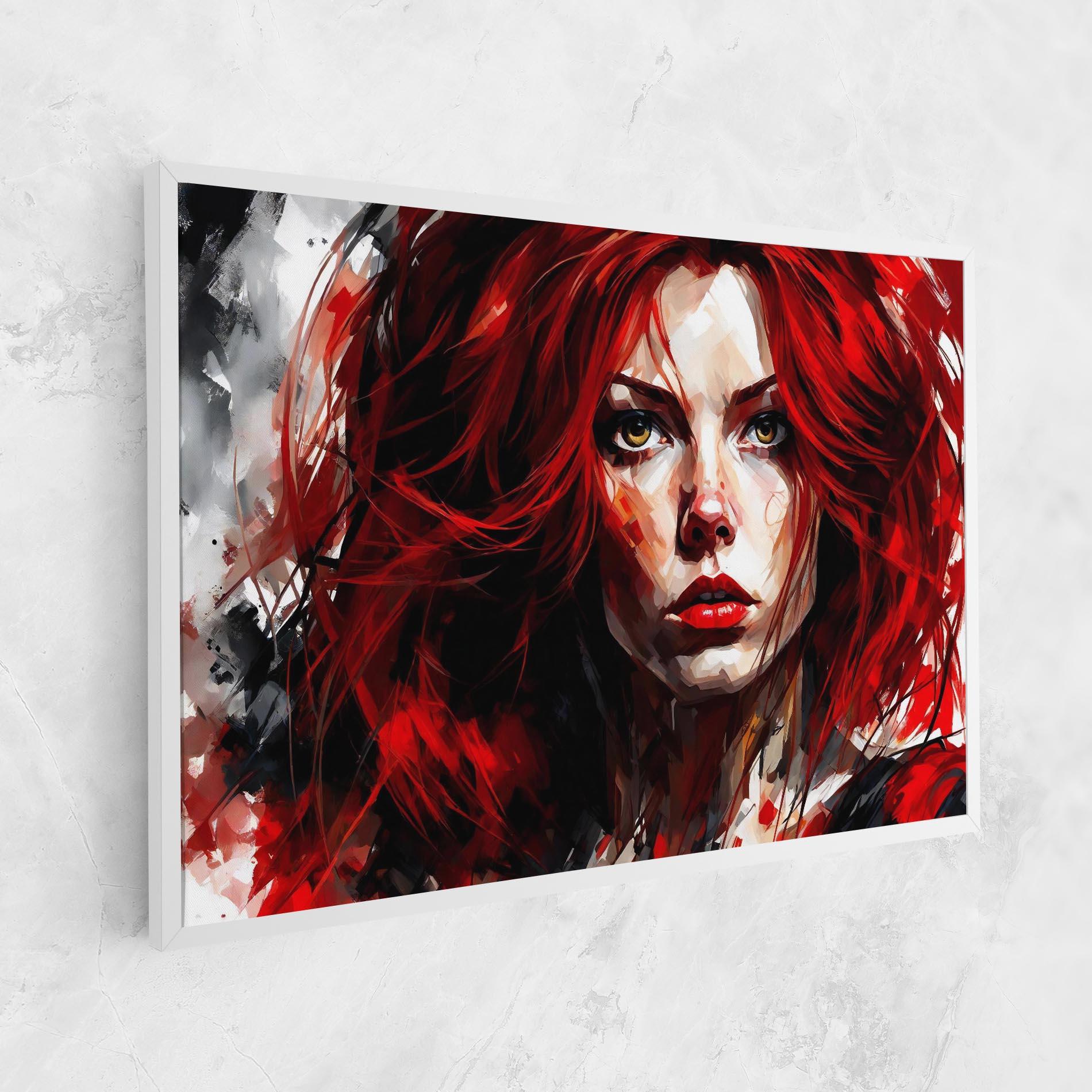 Картина на платно Red Hair Smoky Eyes mockup 1