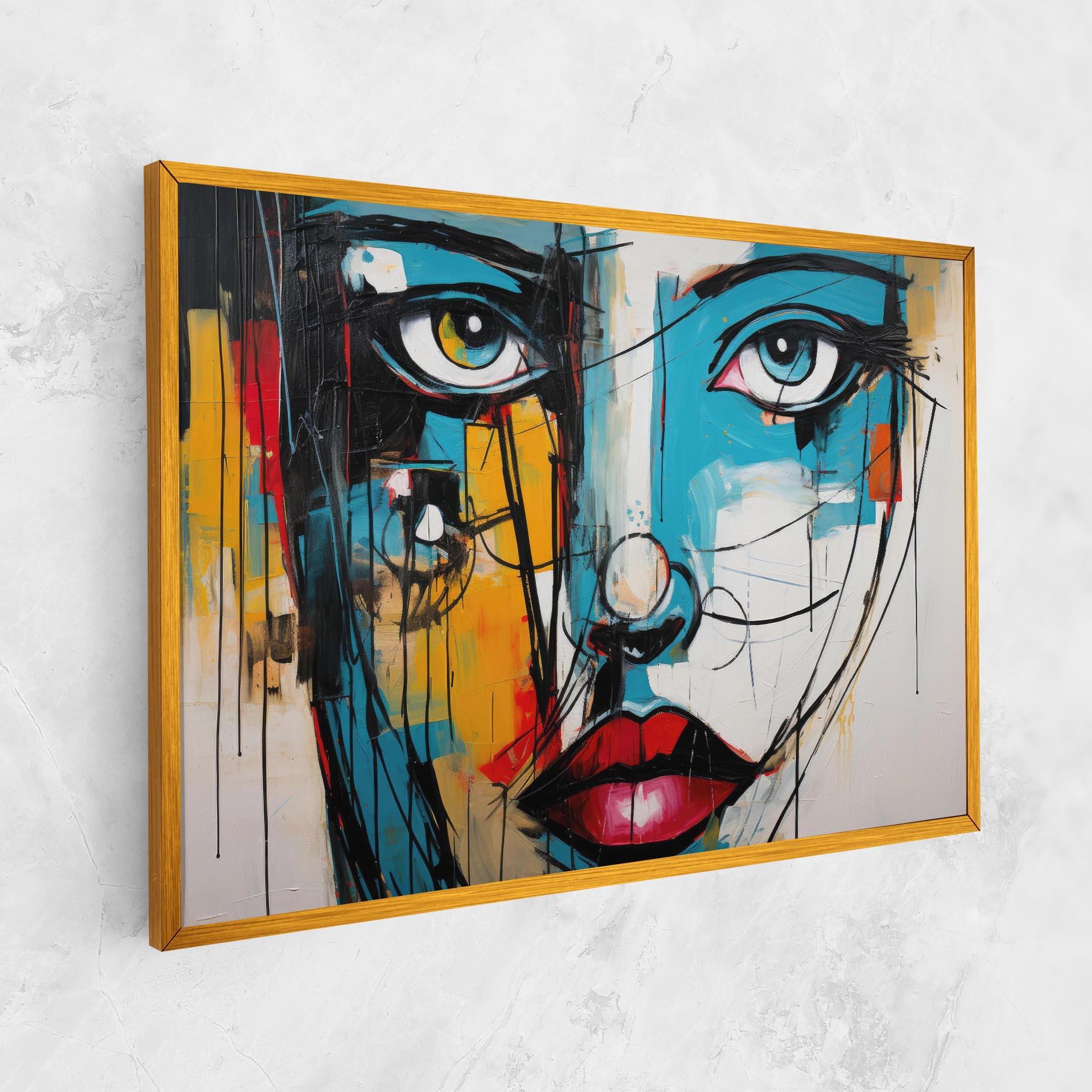 Картина на платно Abstract Drawing Portret mockup 1