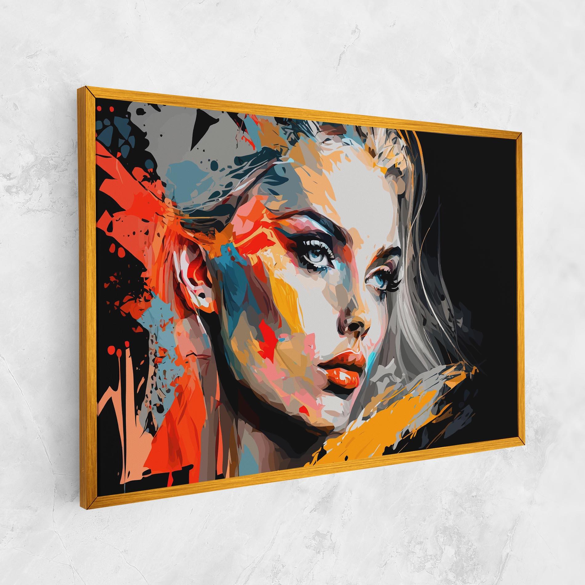 Картина на платно Blue Eye Face mockup 1