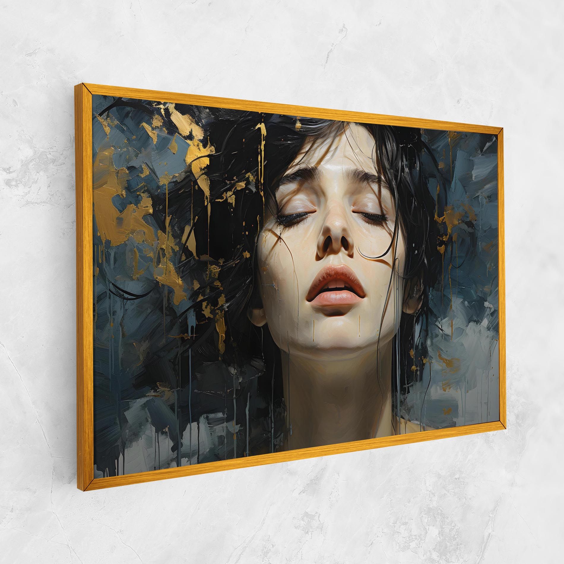 Closed Eyes Woman mockup 1