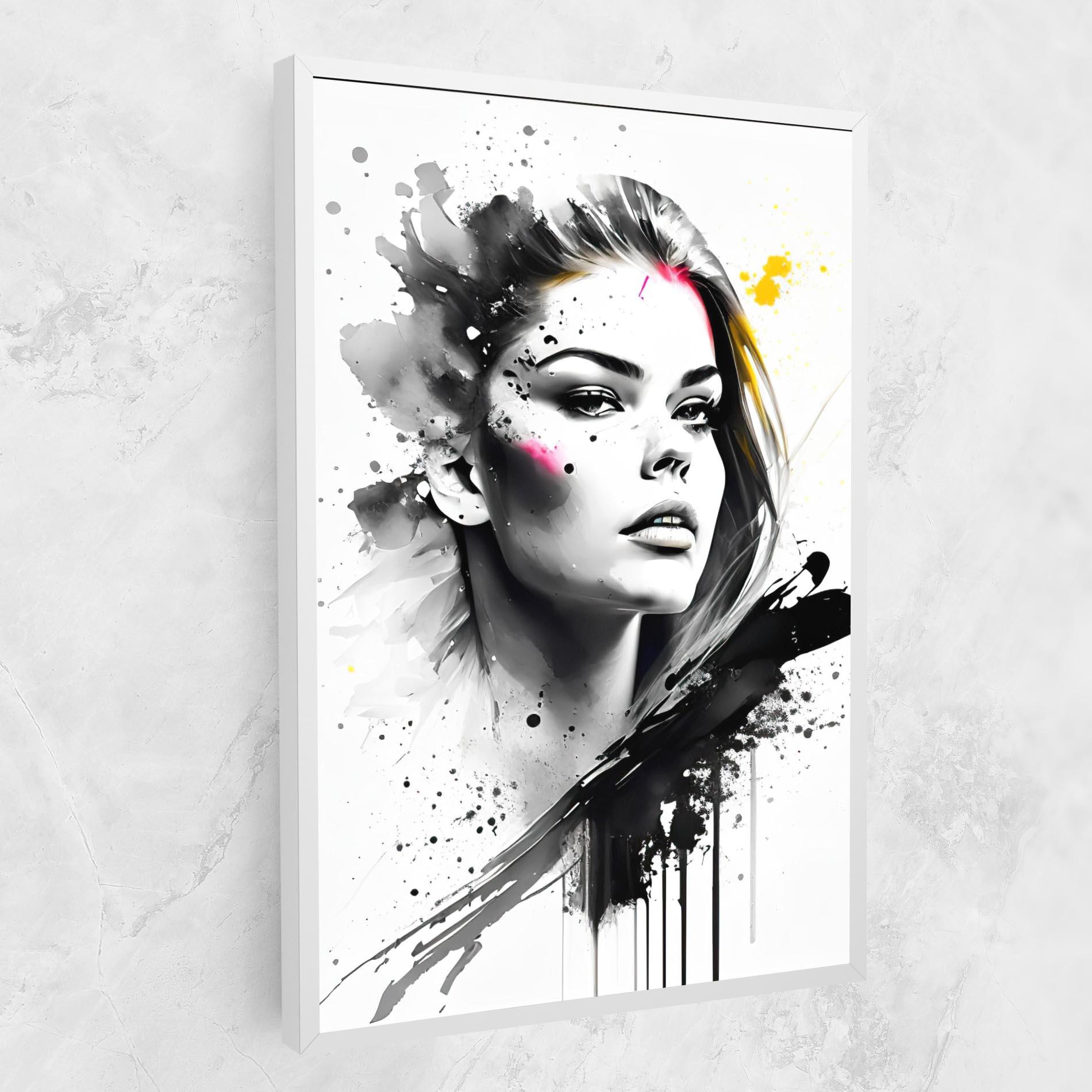 Картина на платно Ink Splash Portrait mockup 1