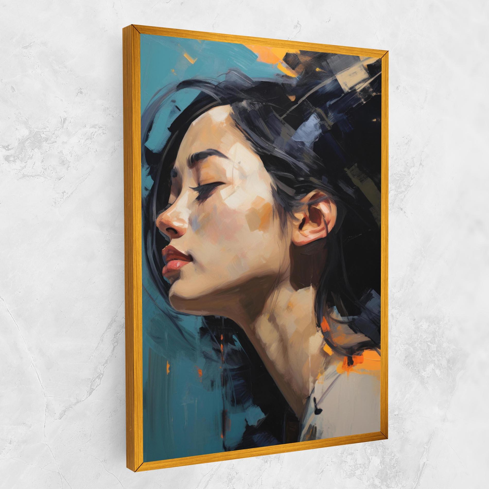 Картина на платно Acrylic Asian Portrait mockup 1
