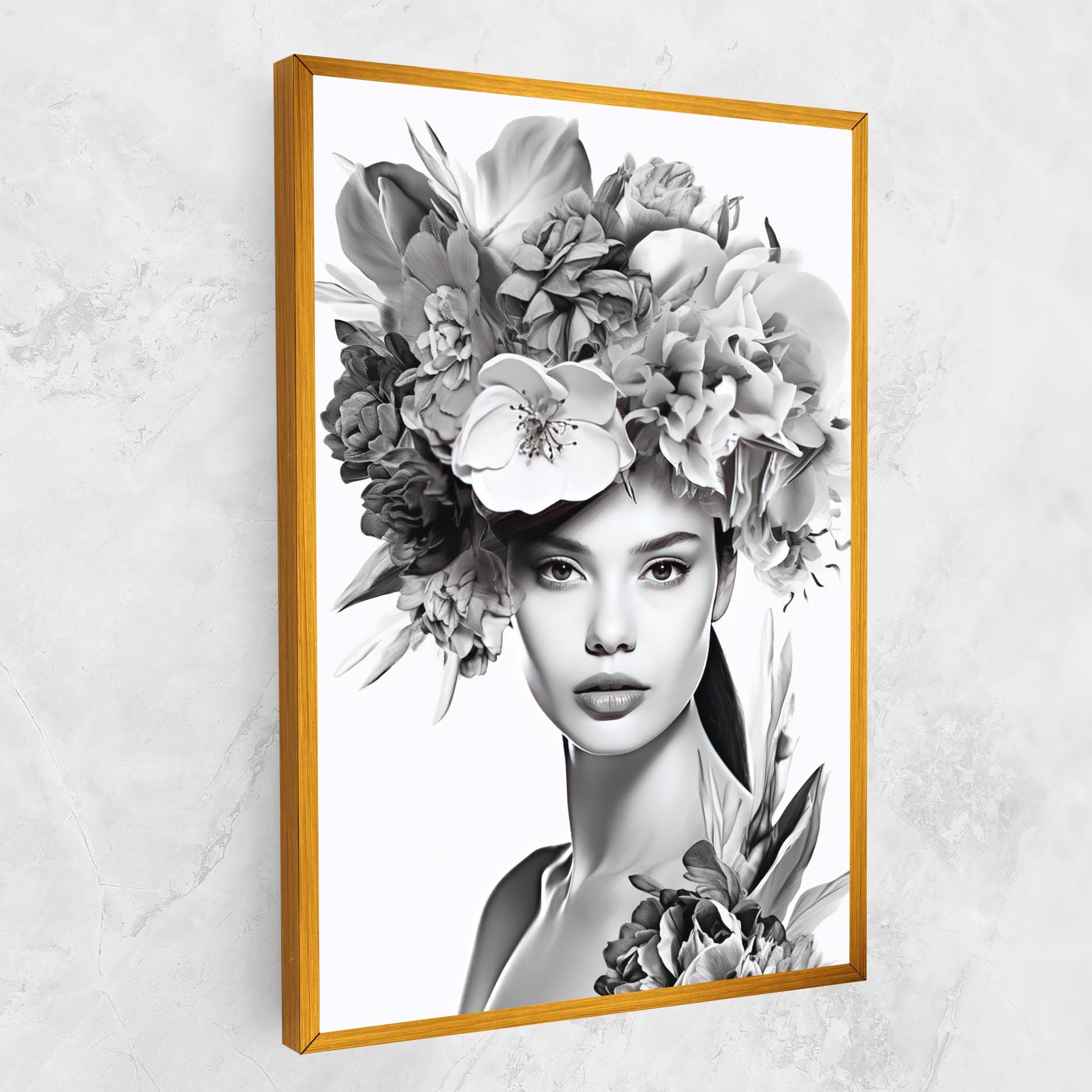 Flower Crown Woman mockup 1