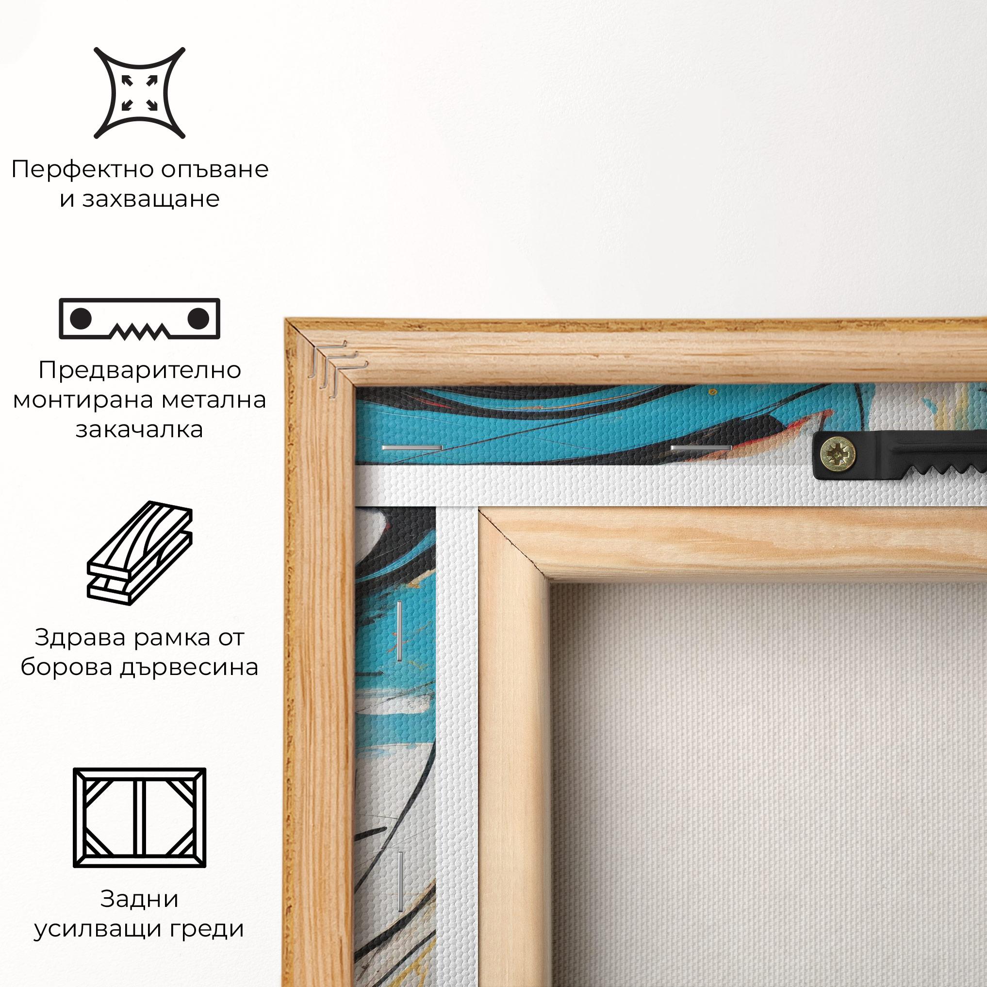 Картина на платно Abstract Drawing Portret mockup 5