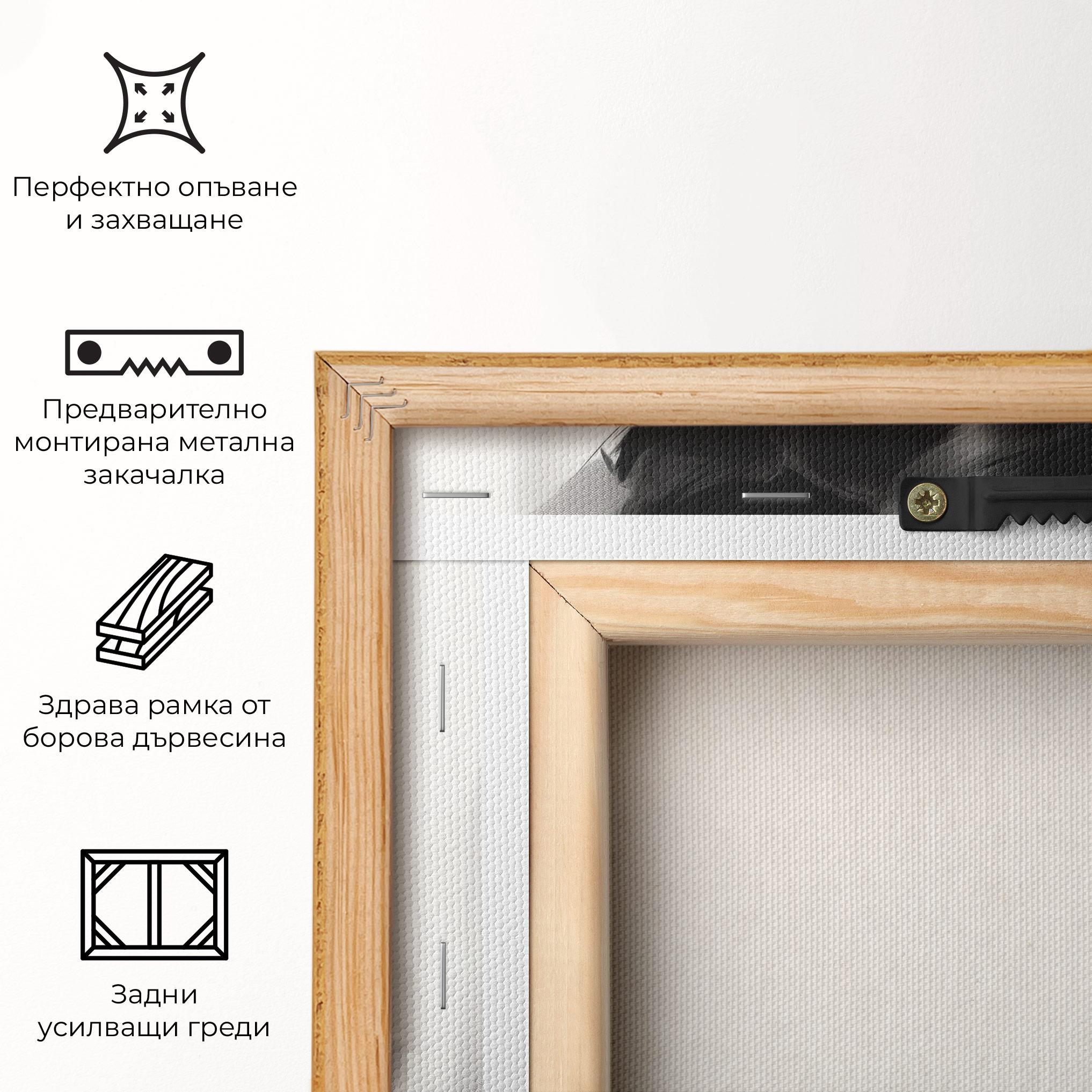 Картина на платно Hepburn Portrait mockup 5