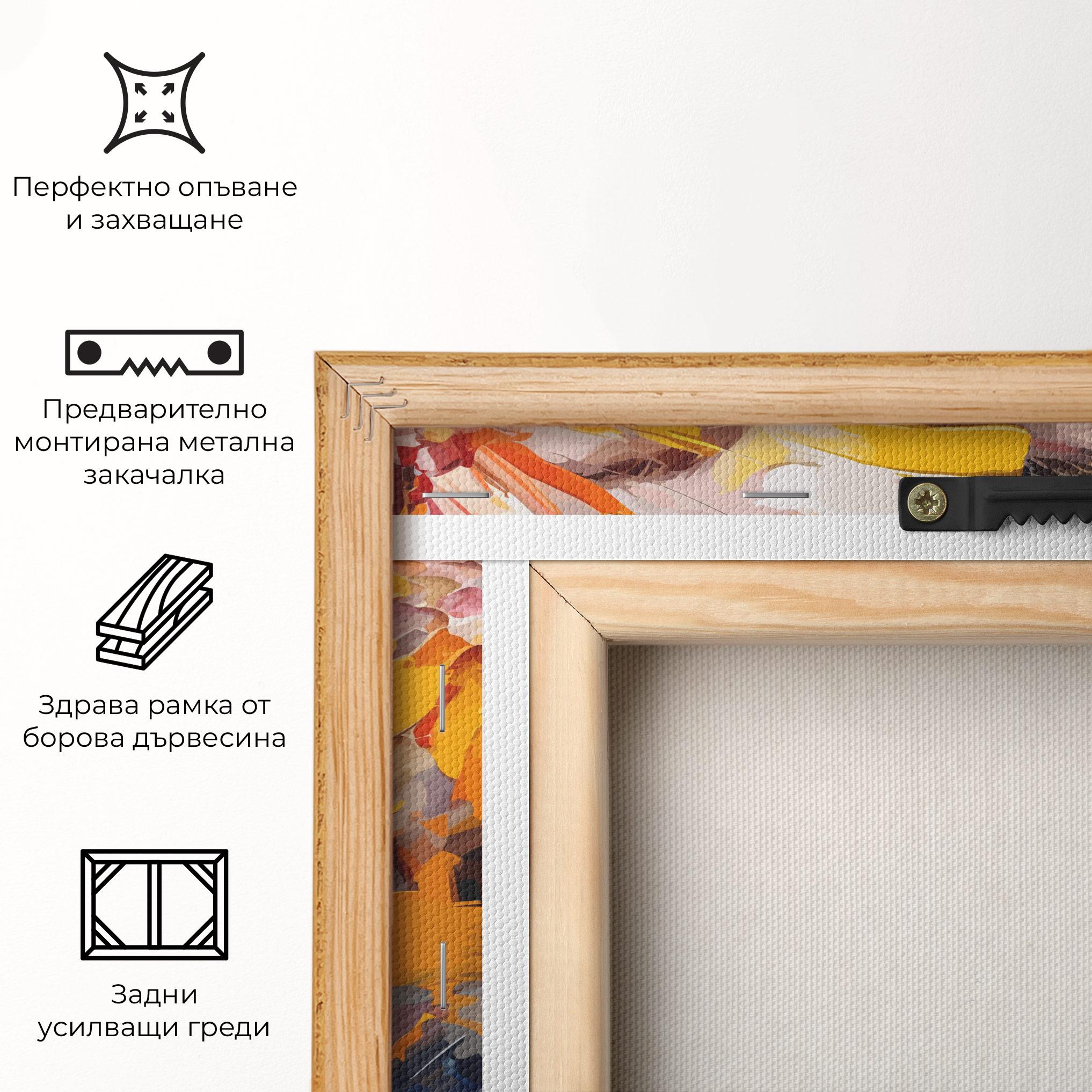 Картина на платно Oil Flower Portrait mockup 5