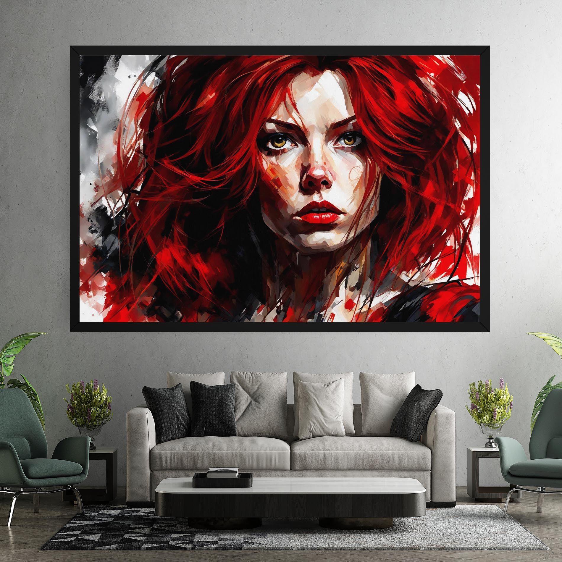 Red Hair Smoky Eyes mockup 7