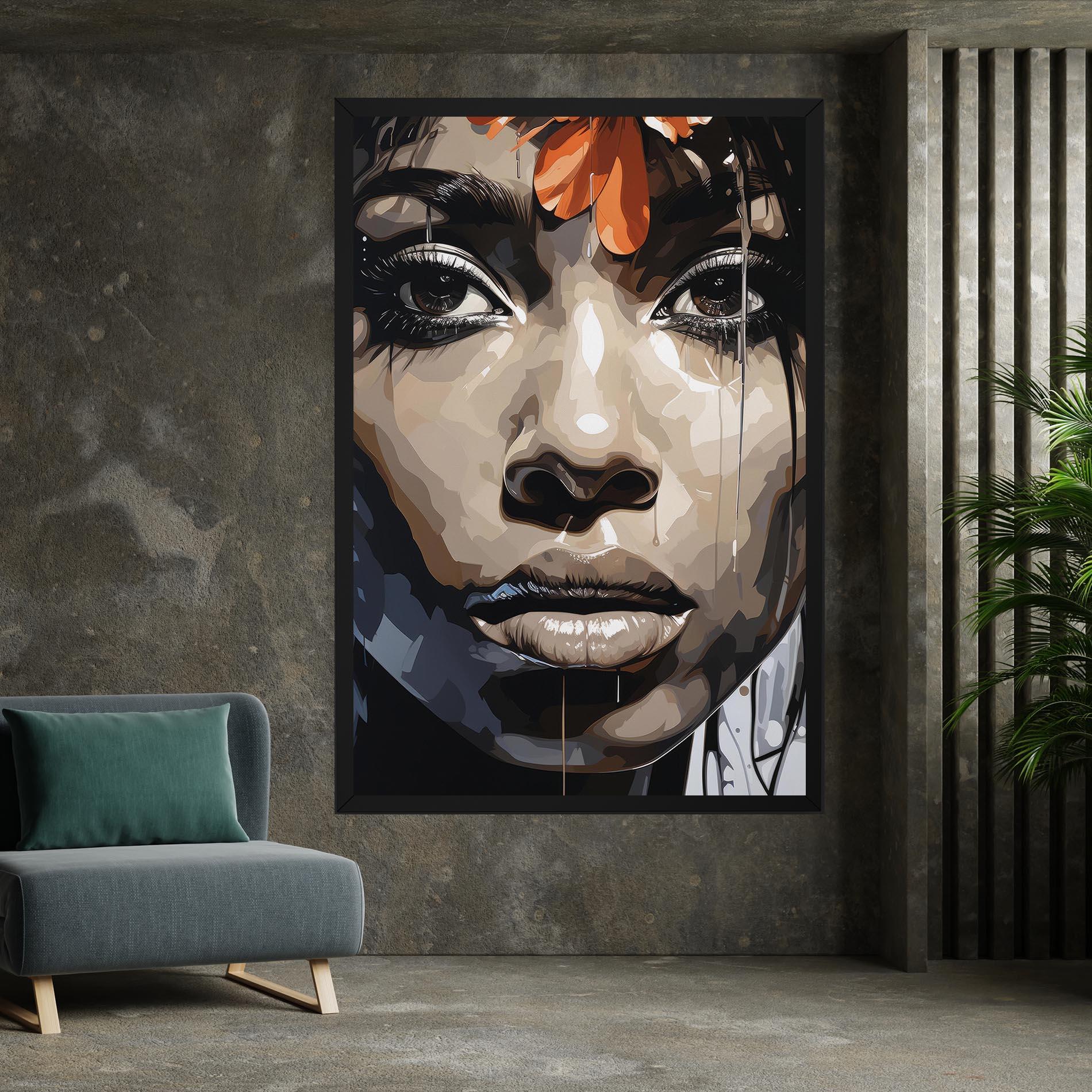 Картина на платно Pretty Girl Portrait mockup 7