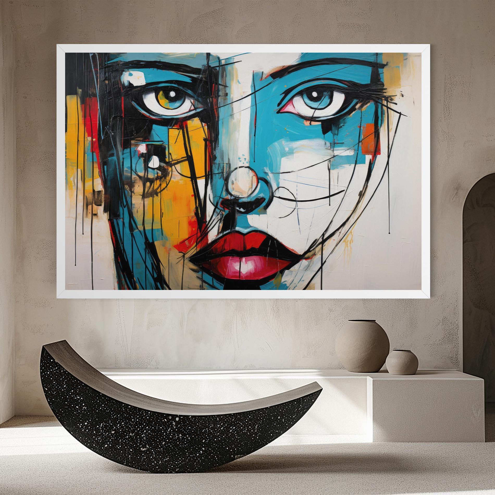 Картина на платно Abstract Drawing Portret mockup 8