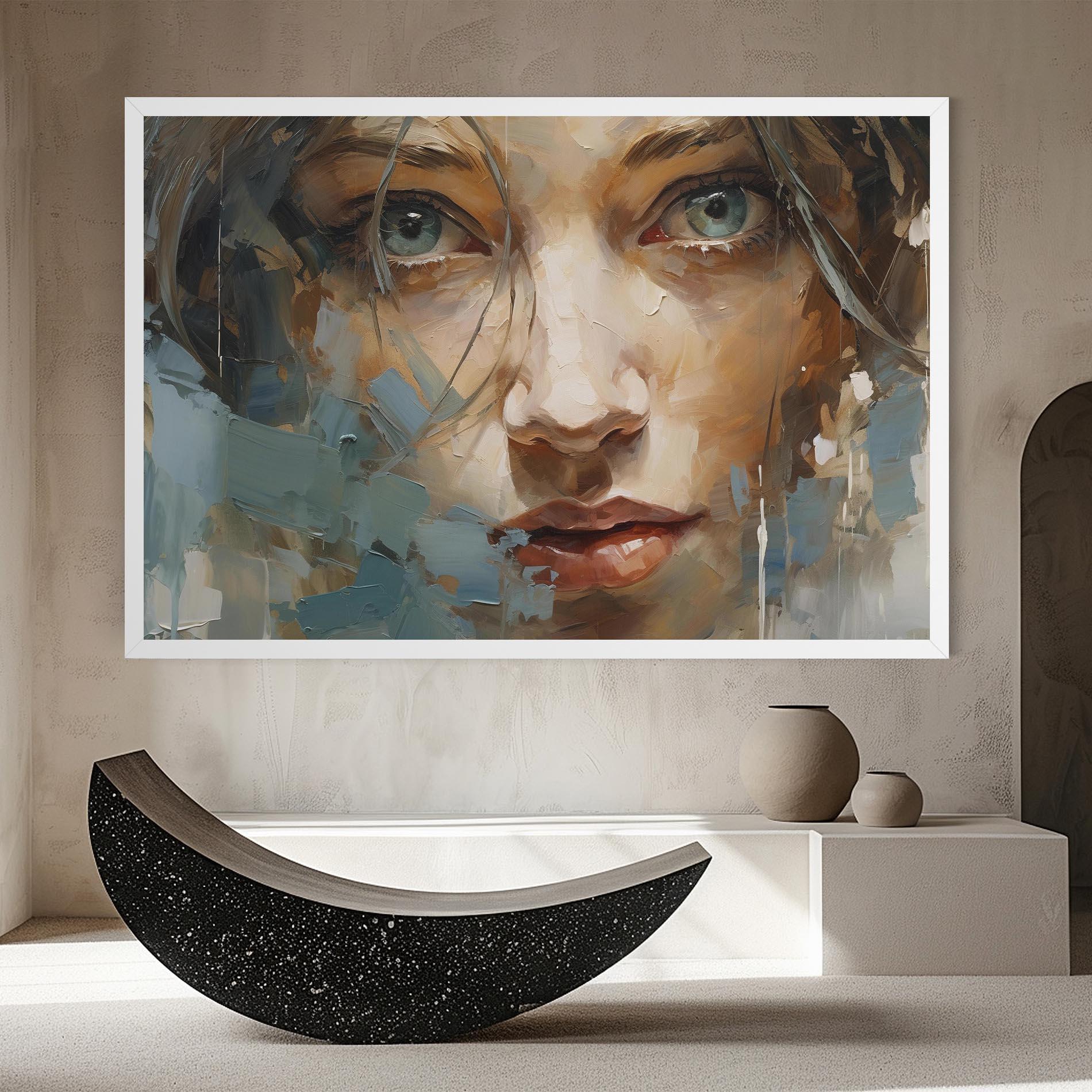 Картина на платно Expressive Portrait mockup 8