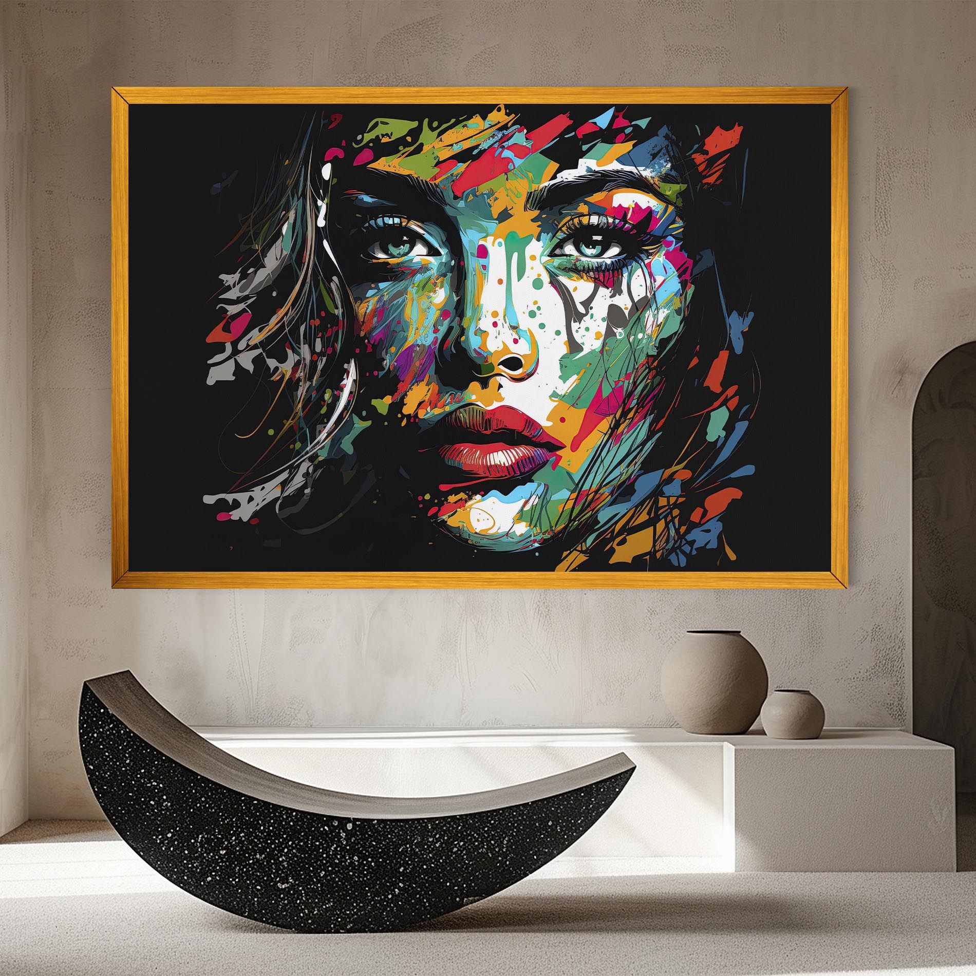 Abstract Stylish Portrait mockup 8