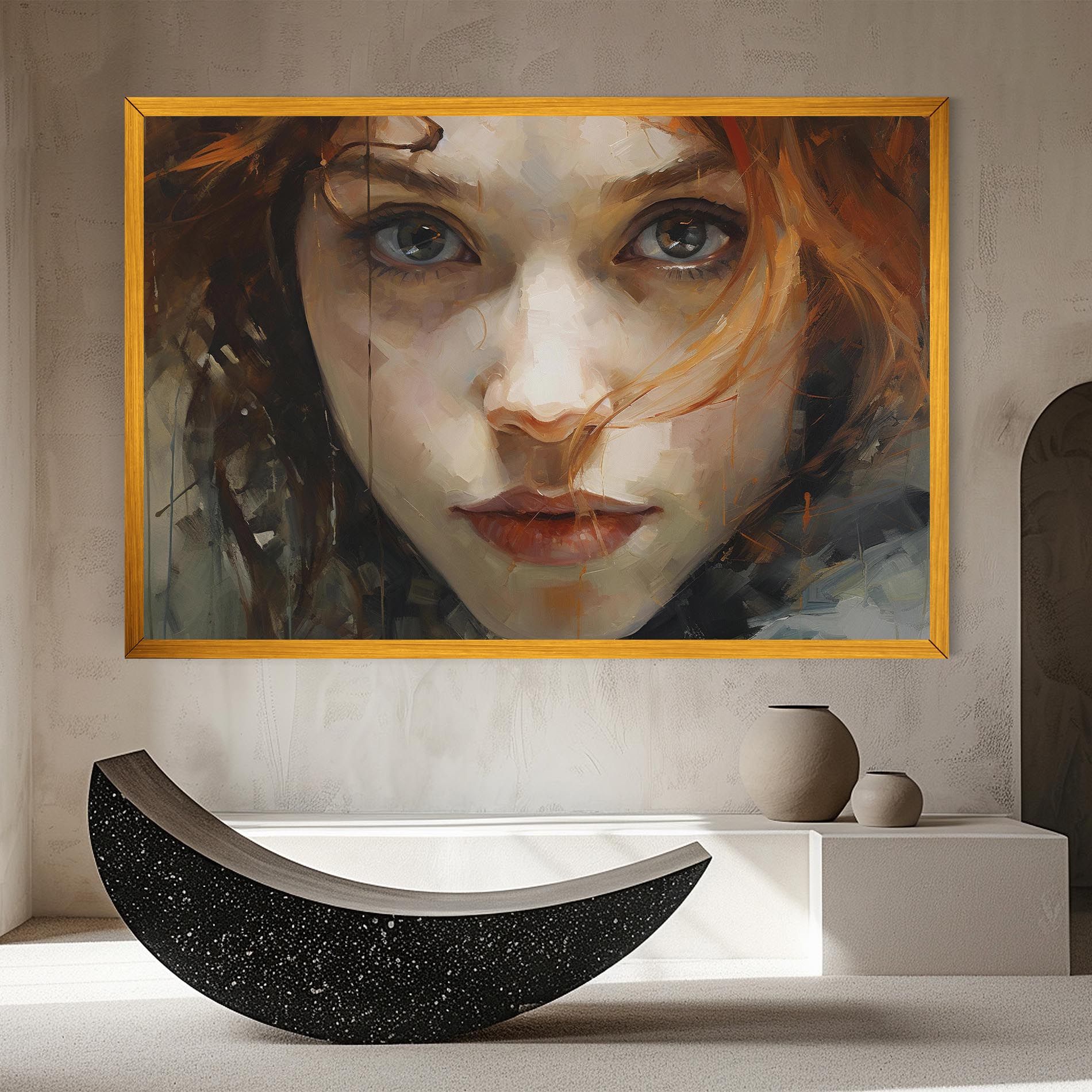 Portrait Oil Painting mockup 8