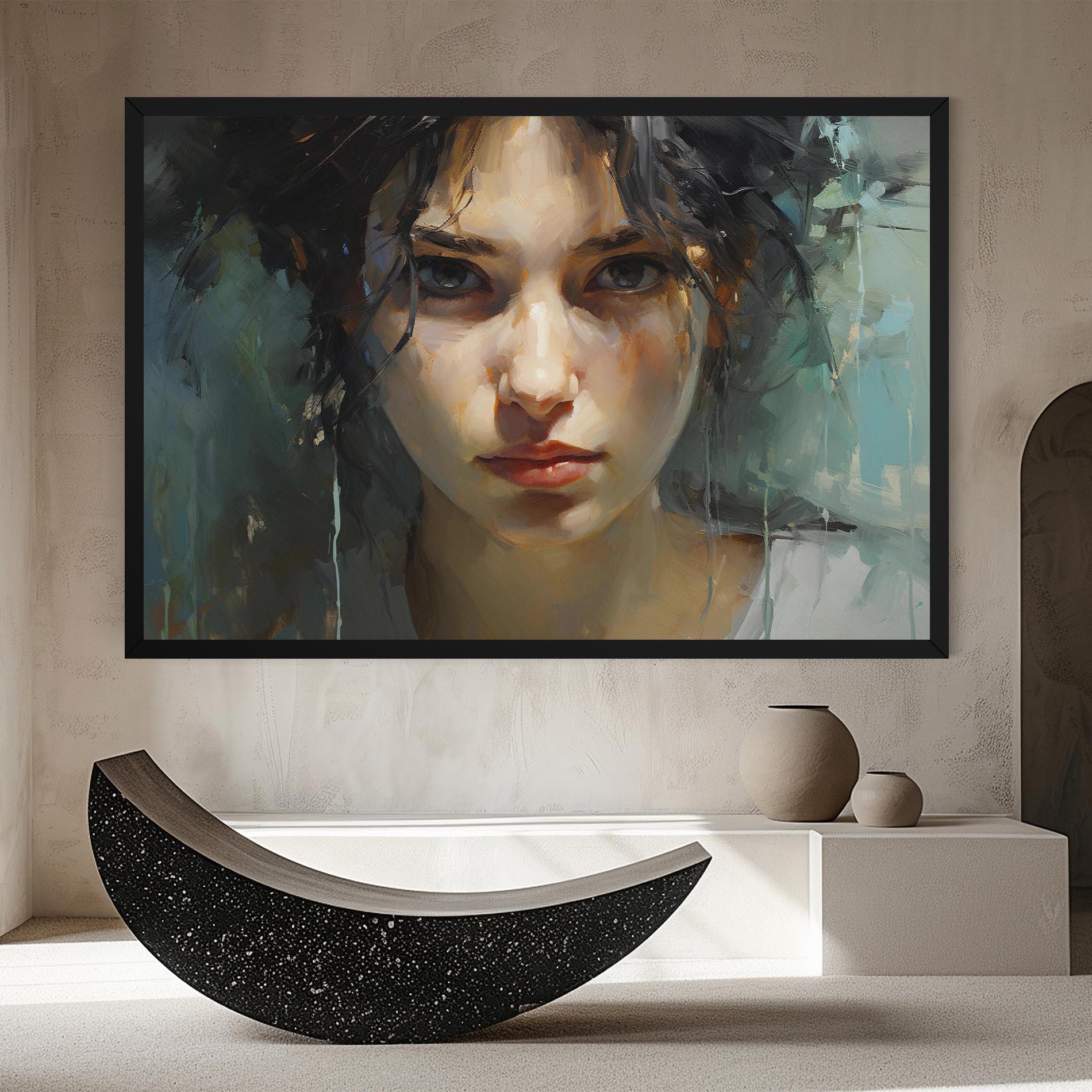 Картина на платно Intense Portrait mockup 8