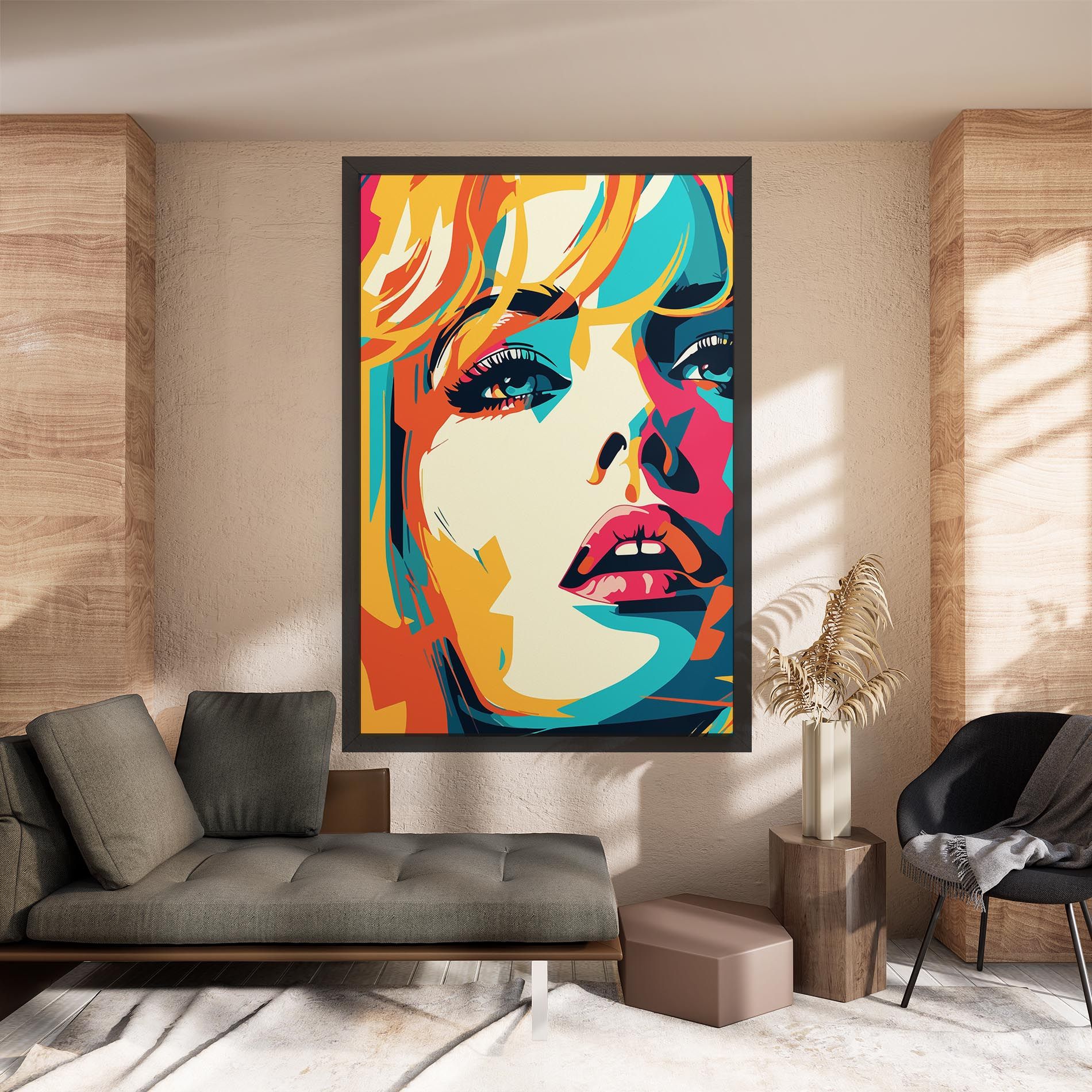 Blonde Girl Portrait mockup 8