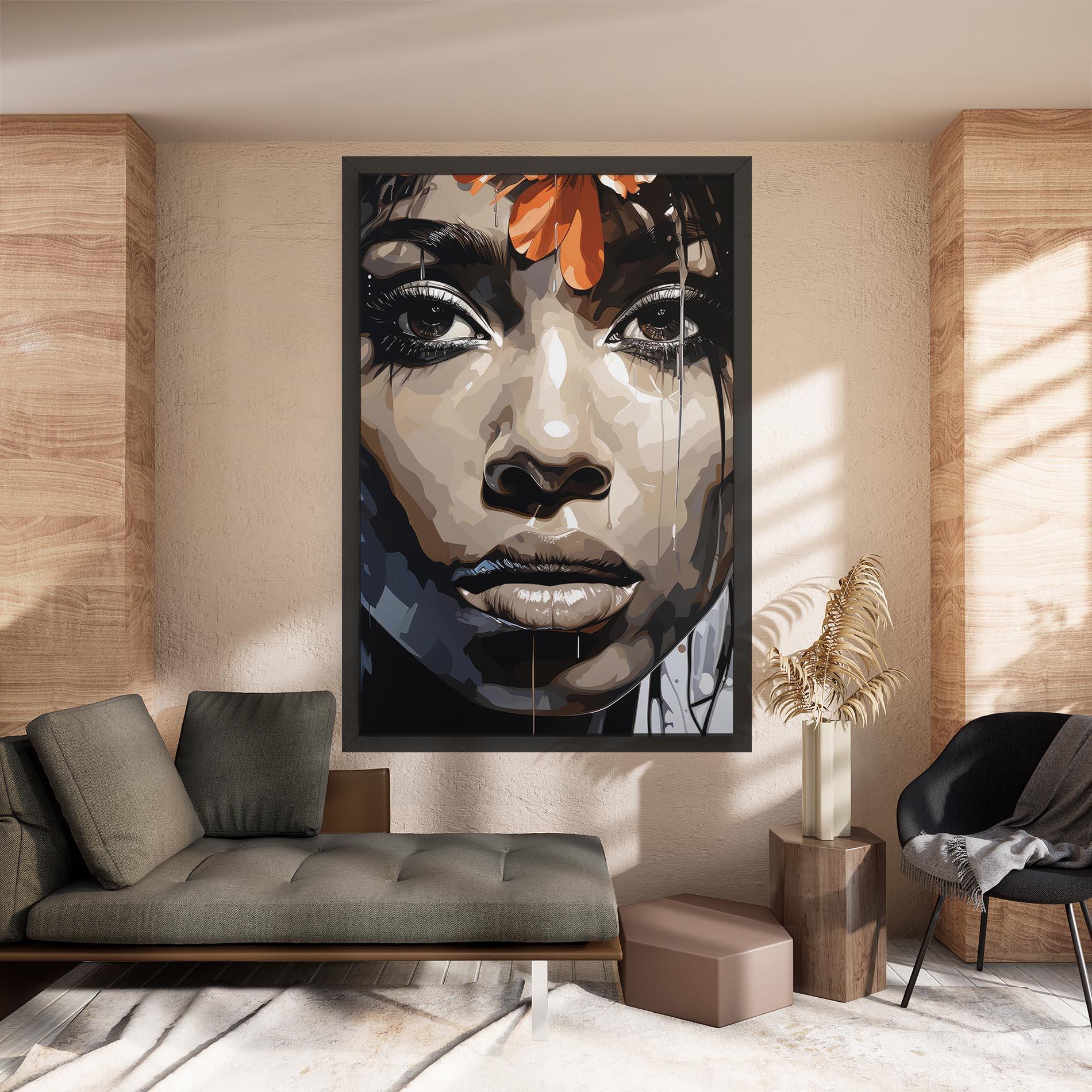 Картина на платно Pretty Girl Portrait mockup 8