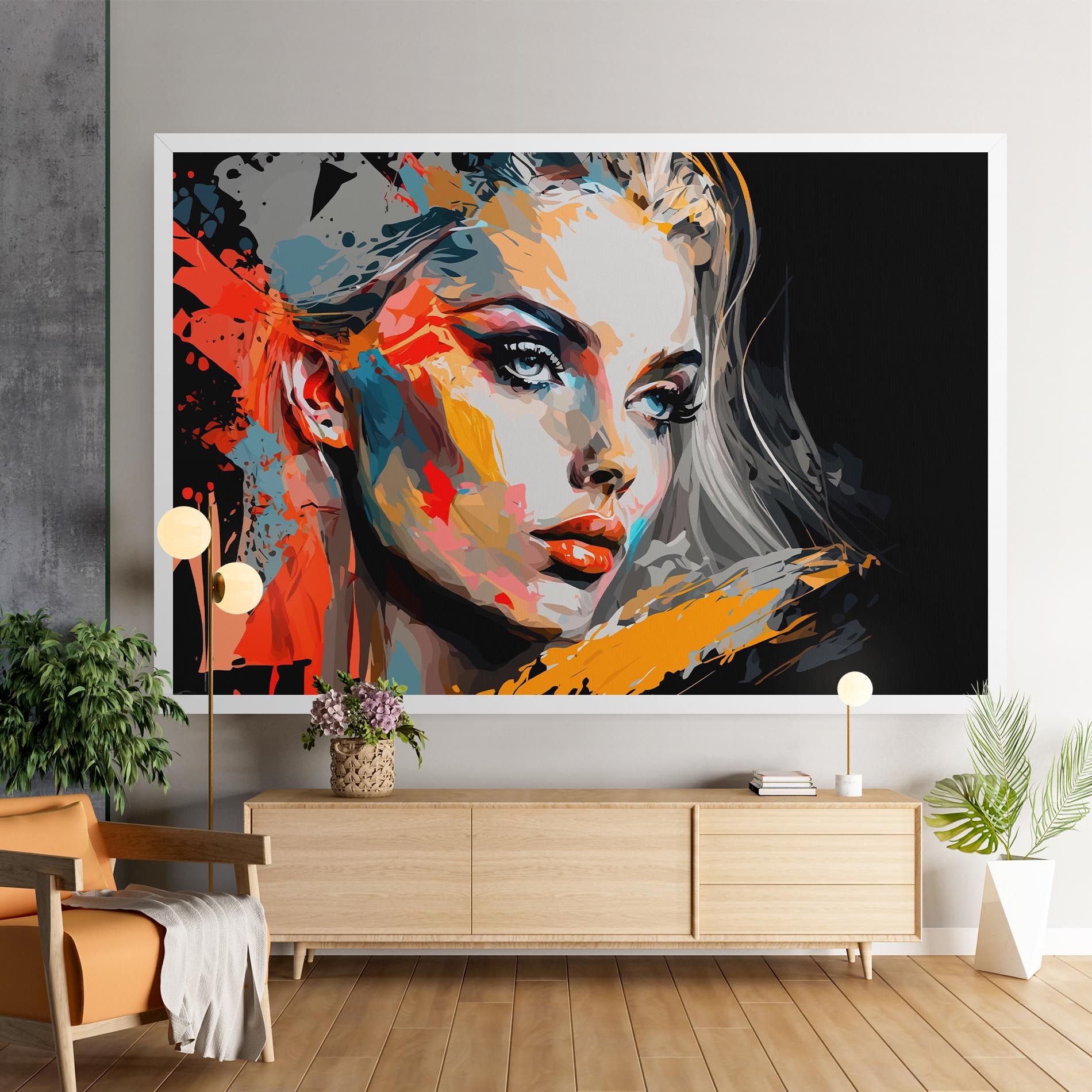 Blue Eye Face mockup 9