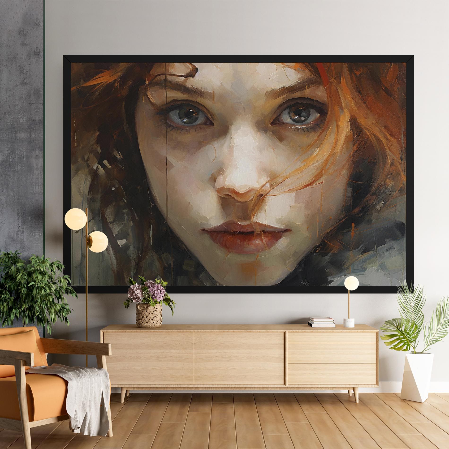 Portrait Oil Painting mockup 9