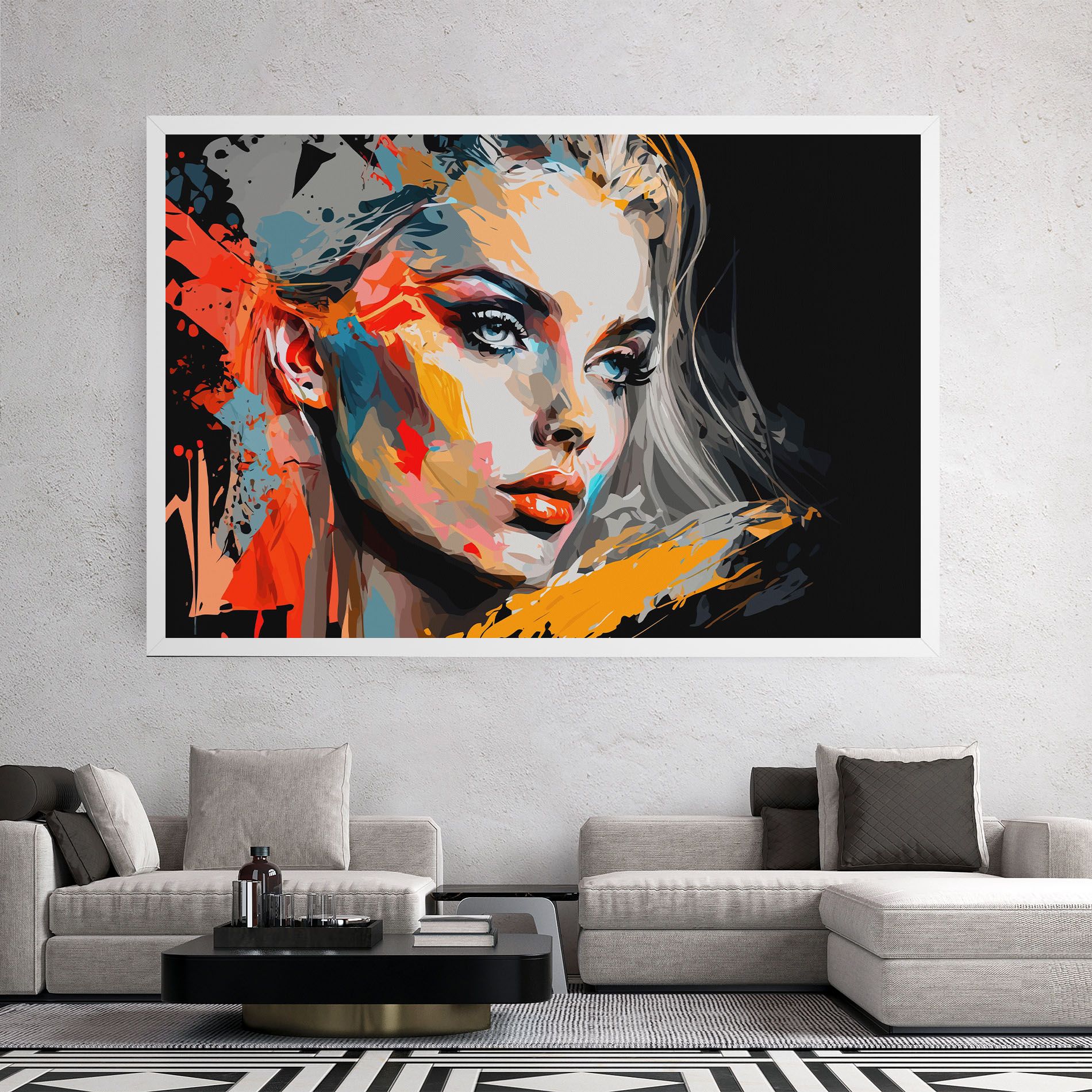 Blue Eye Face mockup 2