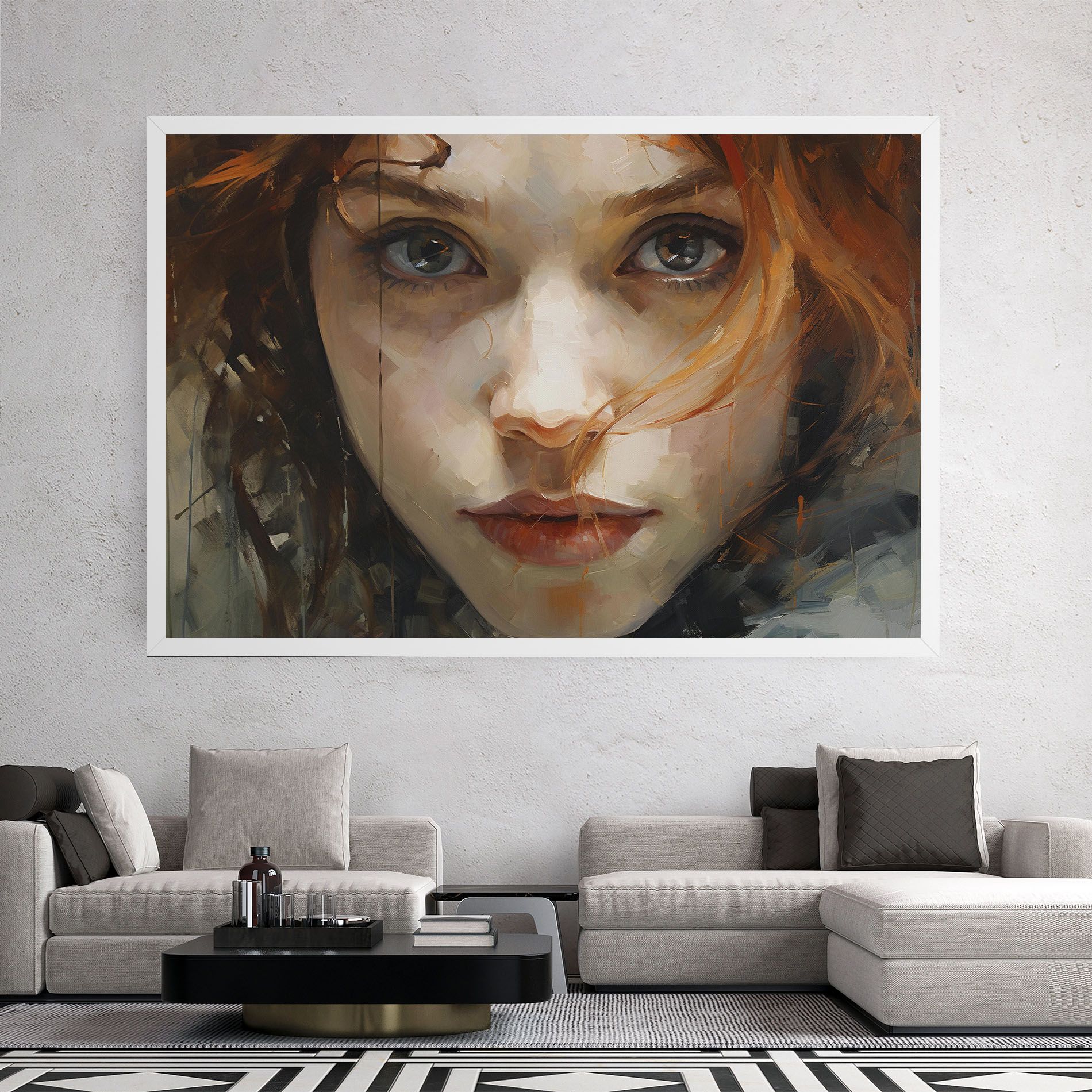 Portrait Oil Painting mockup 2