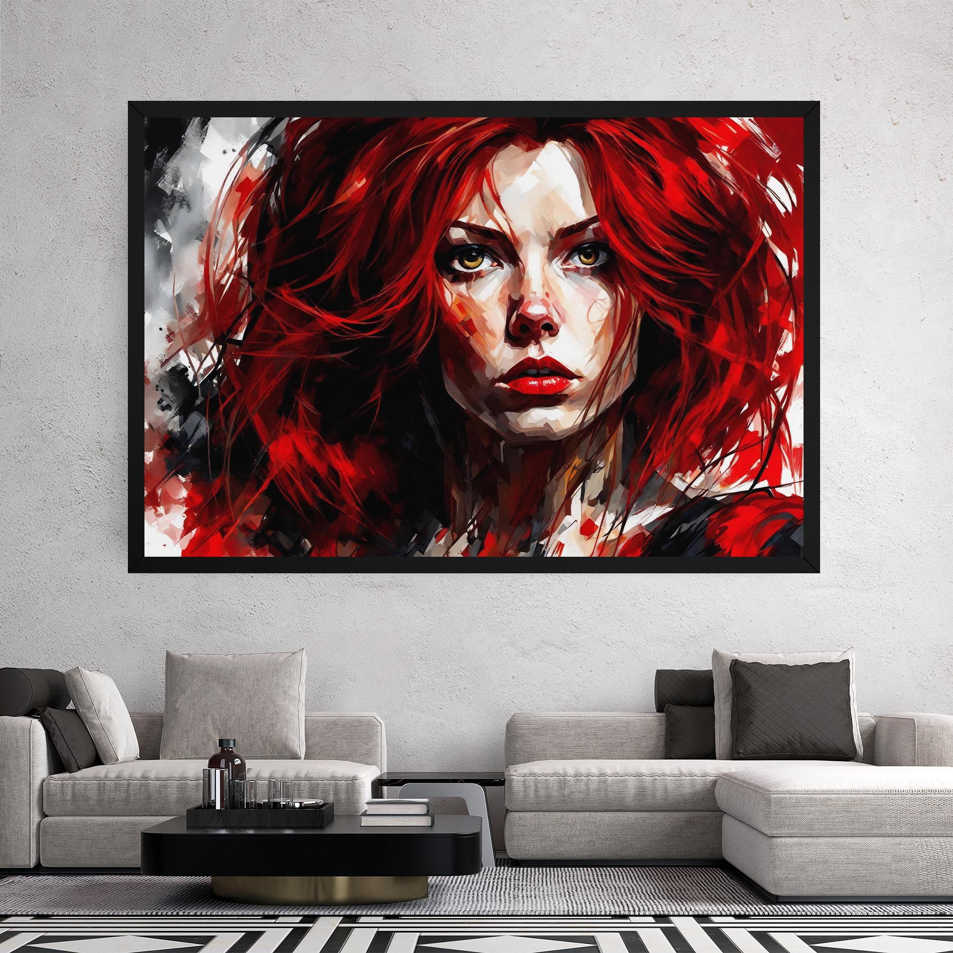 Red Hair Smoky Eyes mockup 2