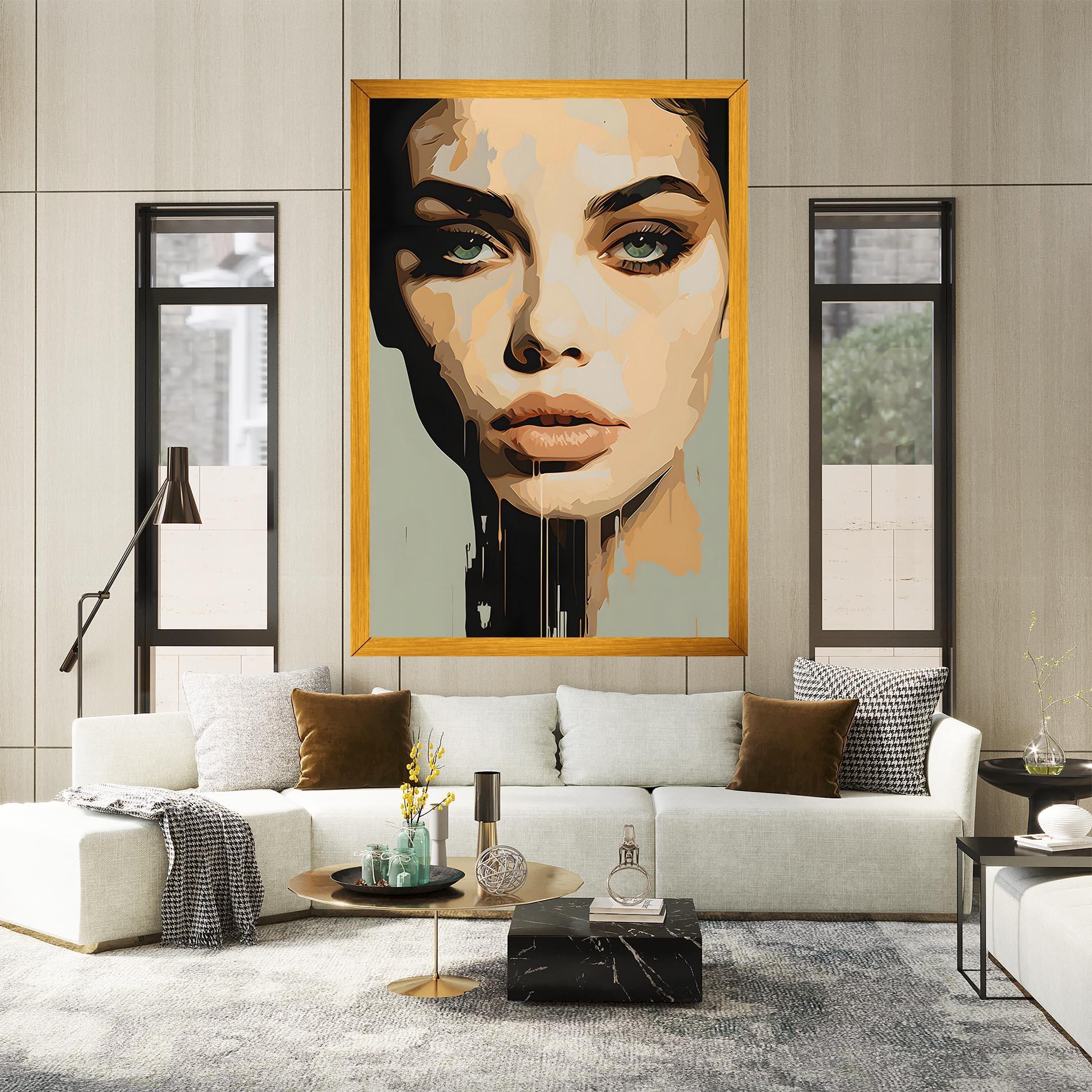 Картина на платно Apologetic Face mockup 2