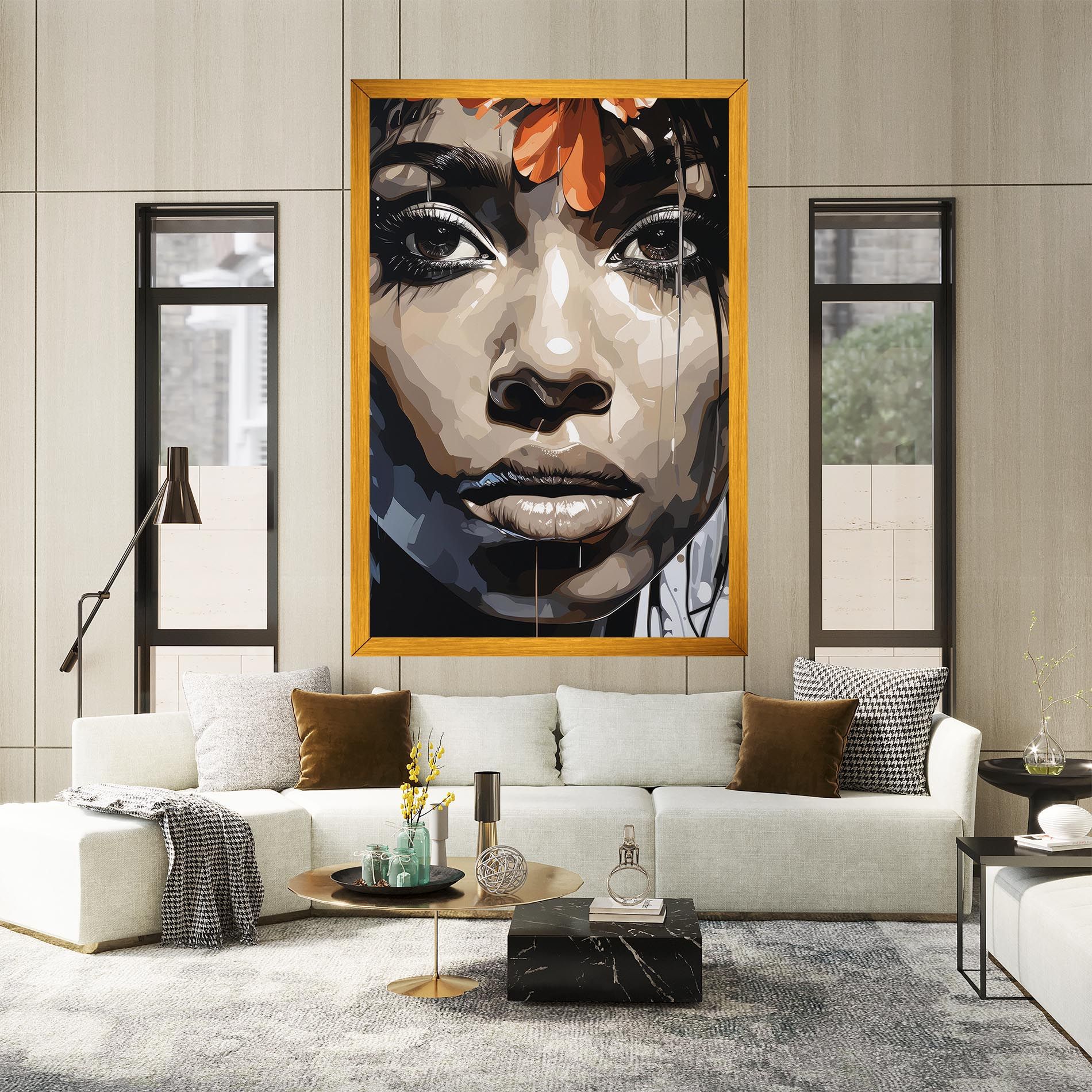 Pretty Girl Portrait mockup 2