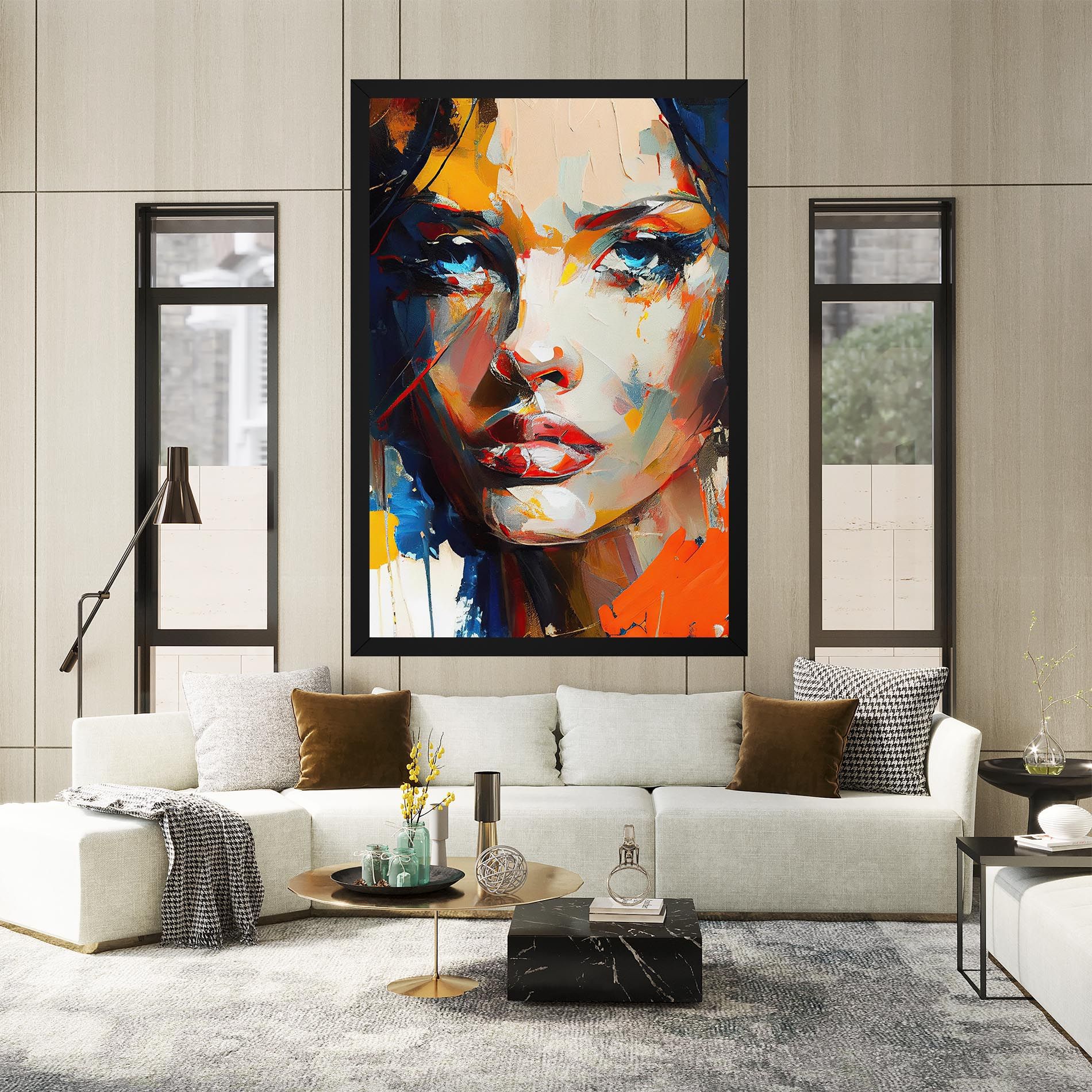 Beautiful Brunette Woman mockup 2