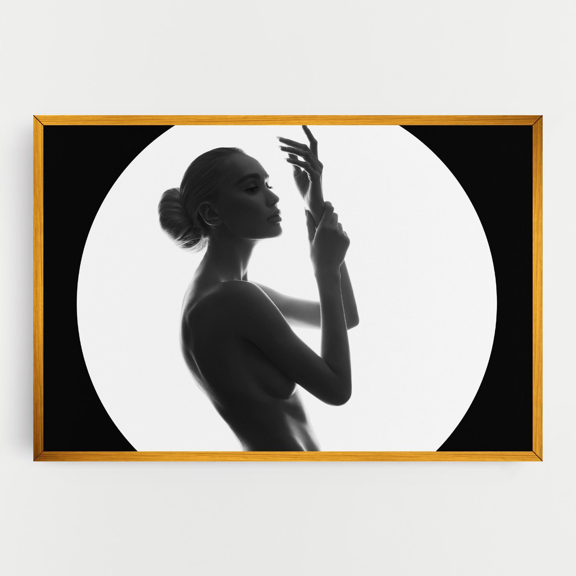 Картина на платно Circle Woman Body mockup 0