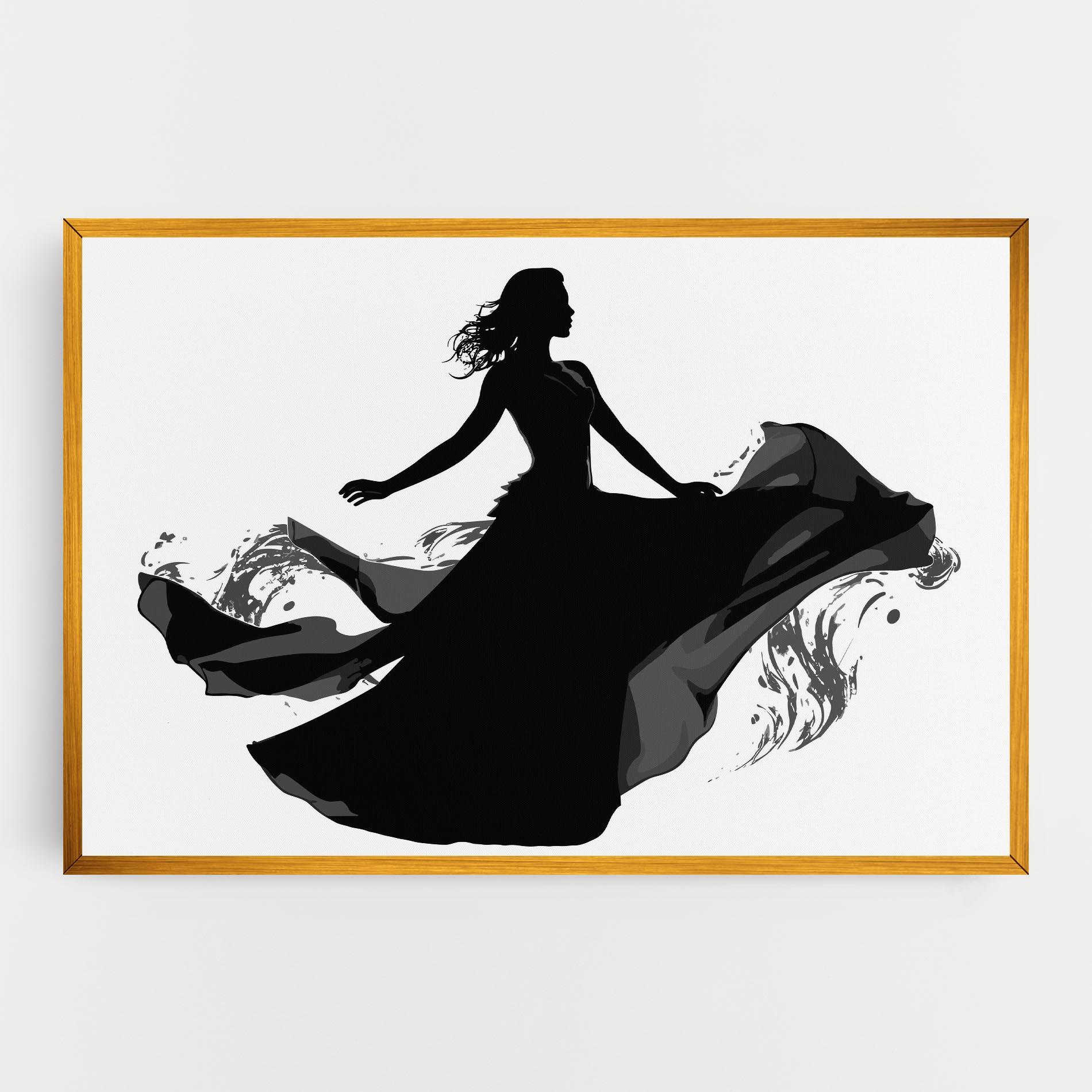 Картина на платно Dress Jump mockup 0