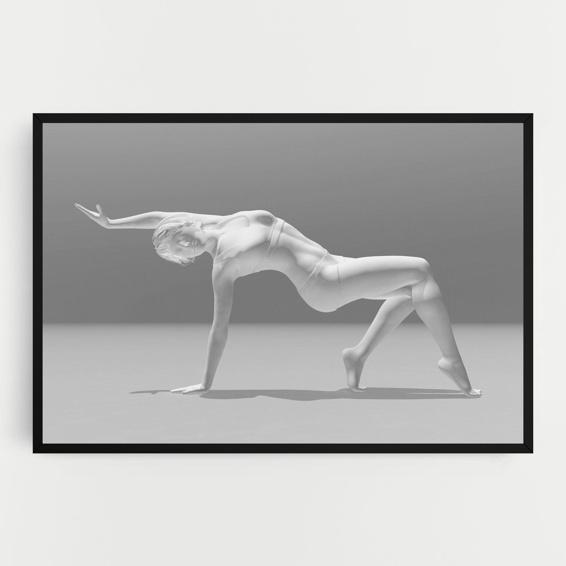 Картина на платно 3d Gymnastic Pose mockup 0