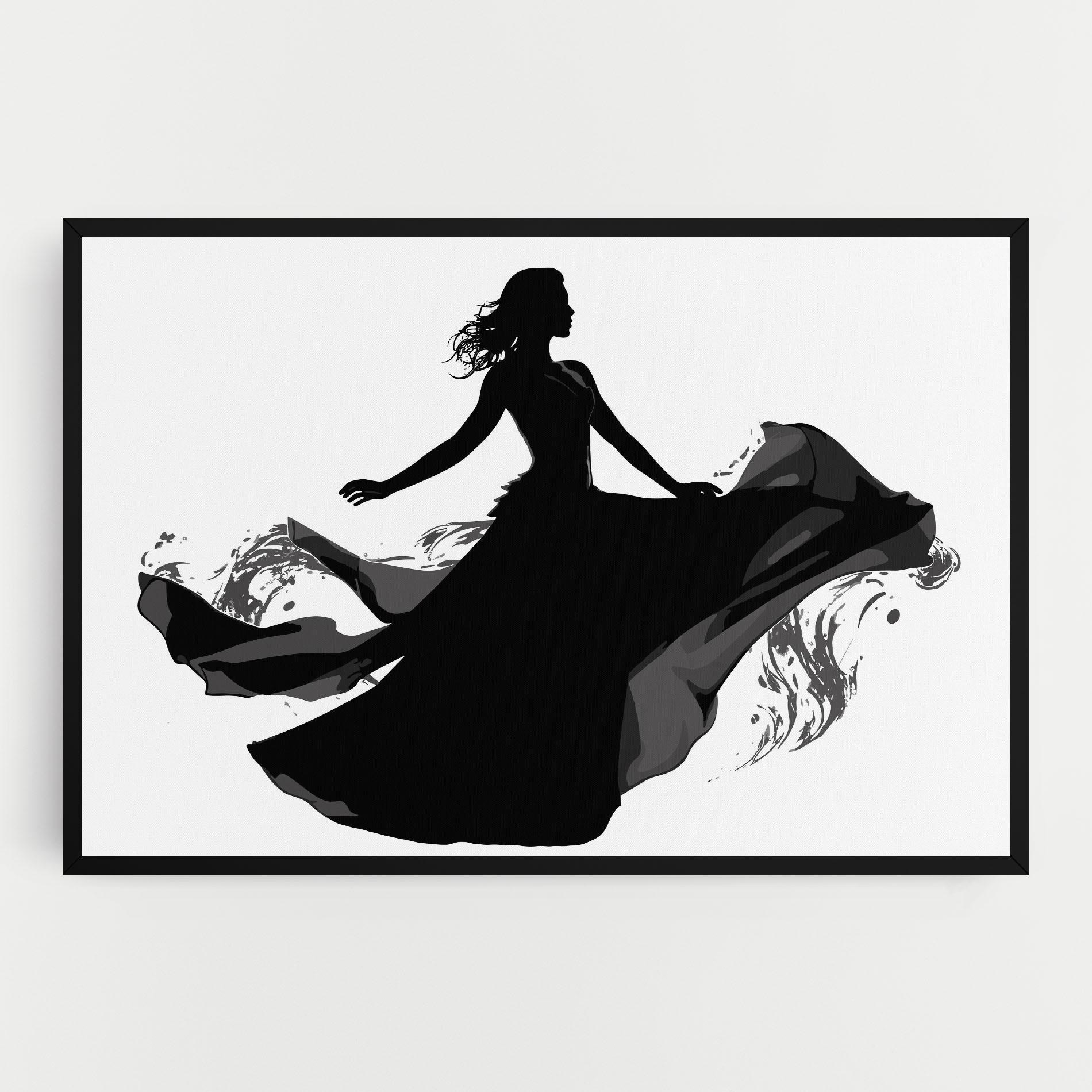Картина на платно Dress Jump mockup 0