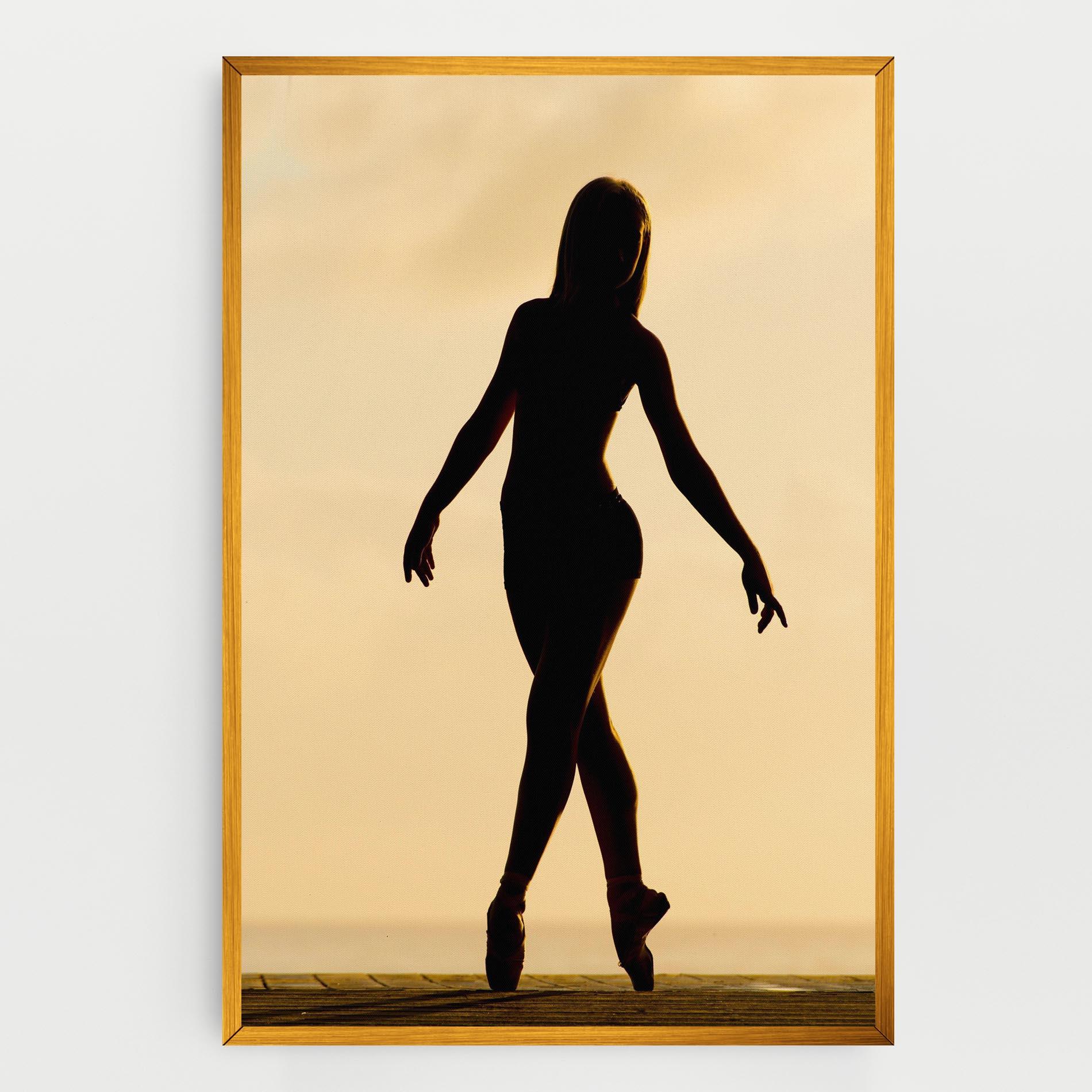 Картина на платно Ballet On Cream mockup 0