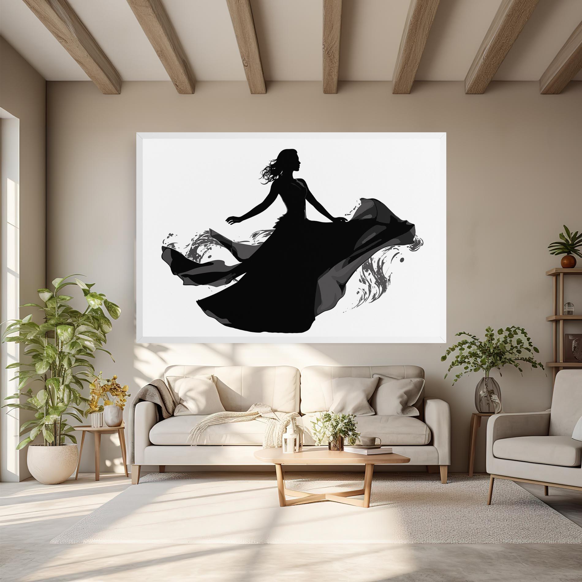 Картина на платно Dress Jump mockup 6