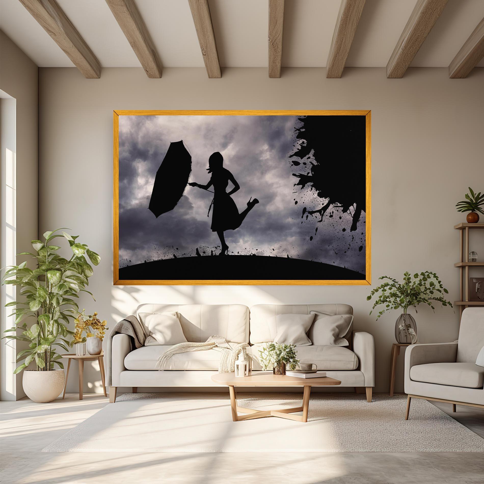 Картина на платно Stormy Day mockup 6