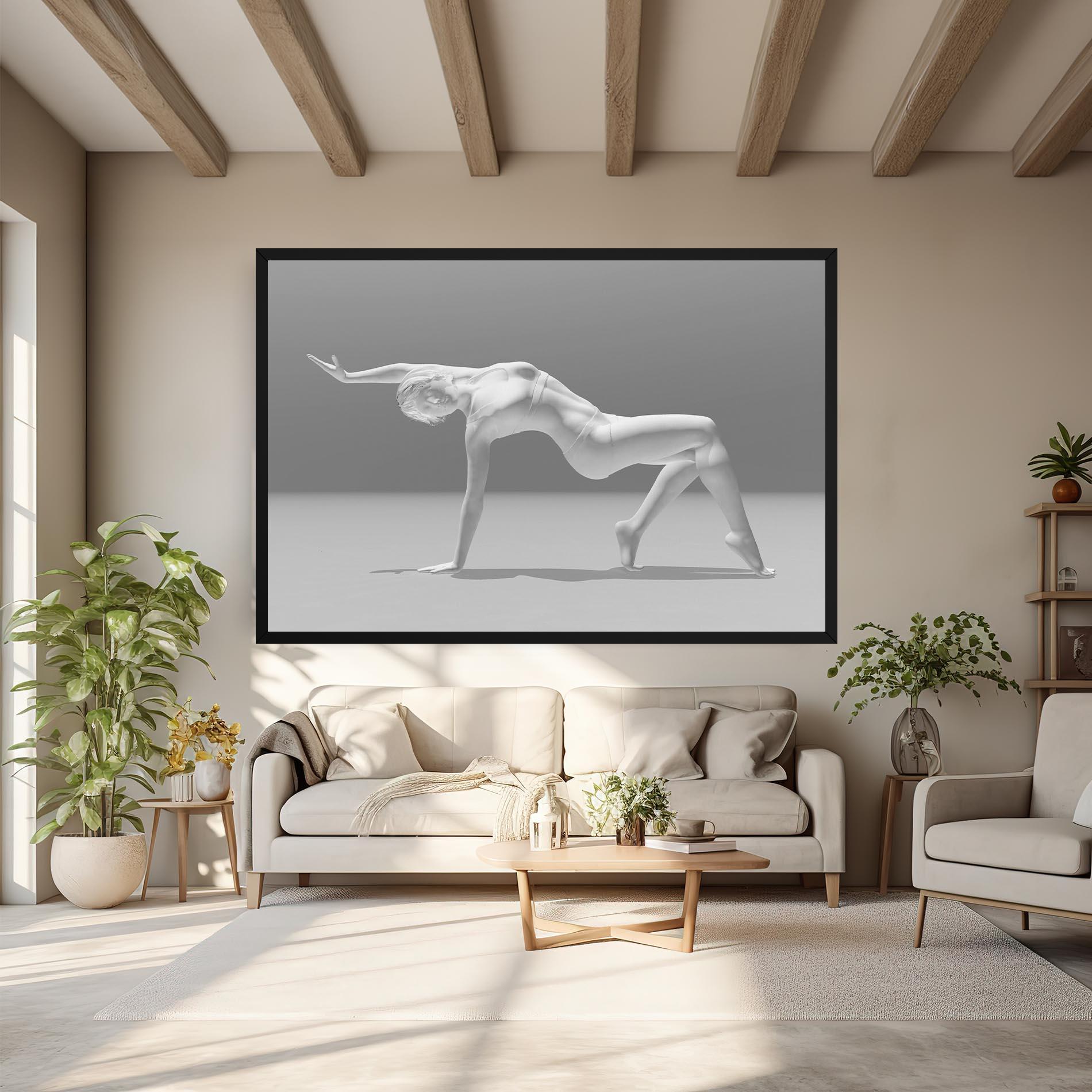 Картина на платно 3d Gymnastic Pose mockup 6