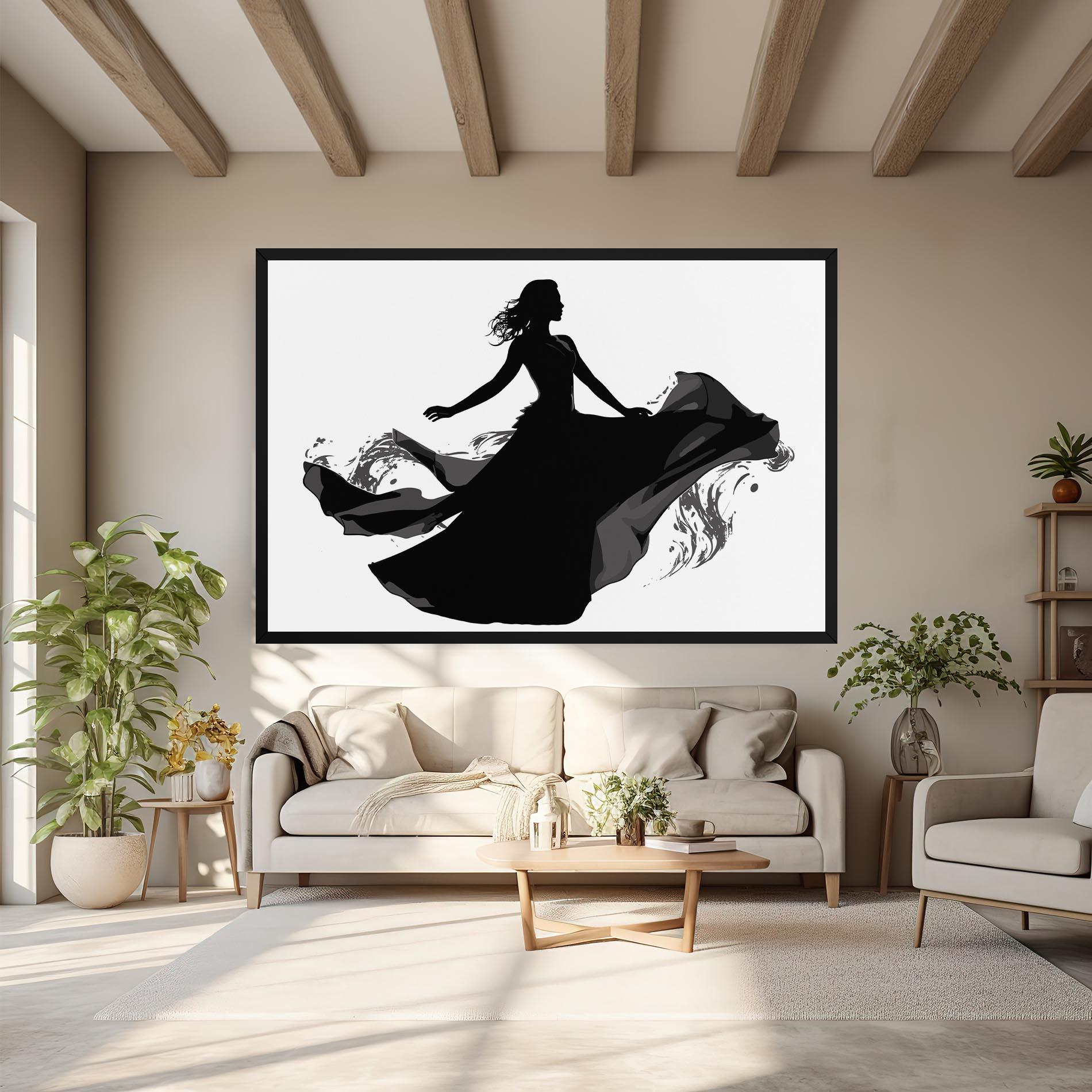 Картина на платно Dress Jump mockup 6