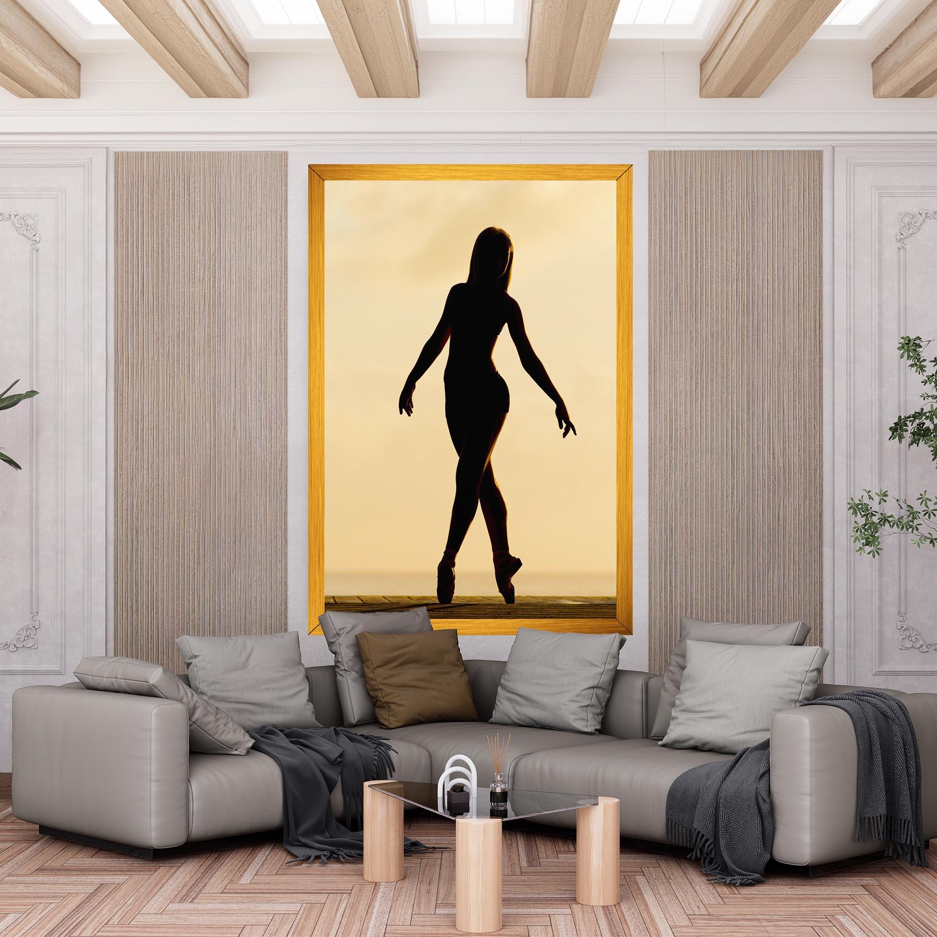 Картина на платно Ballet On Cream mockup 6