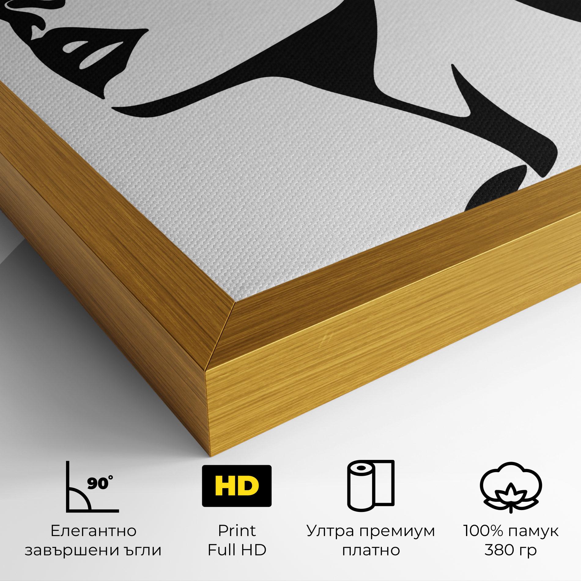 Картина на платно Eyeliner Shilouette mockup 4