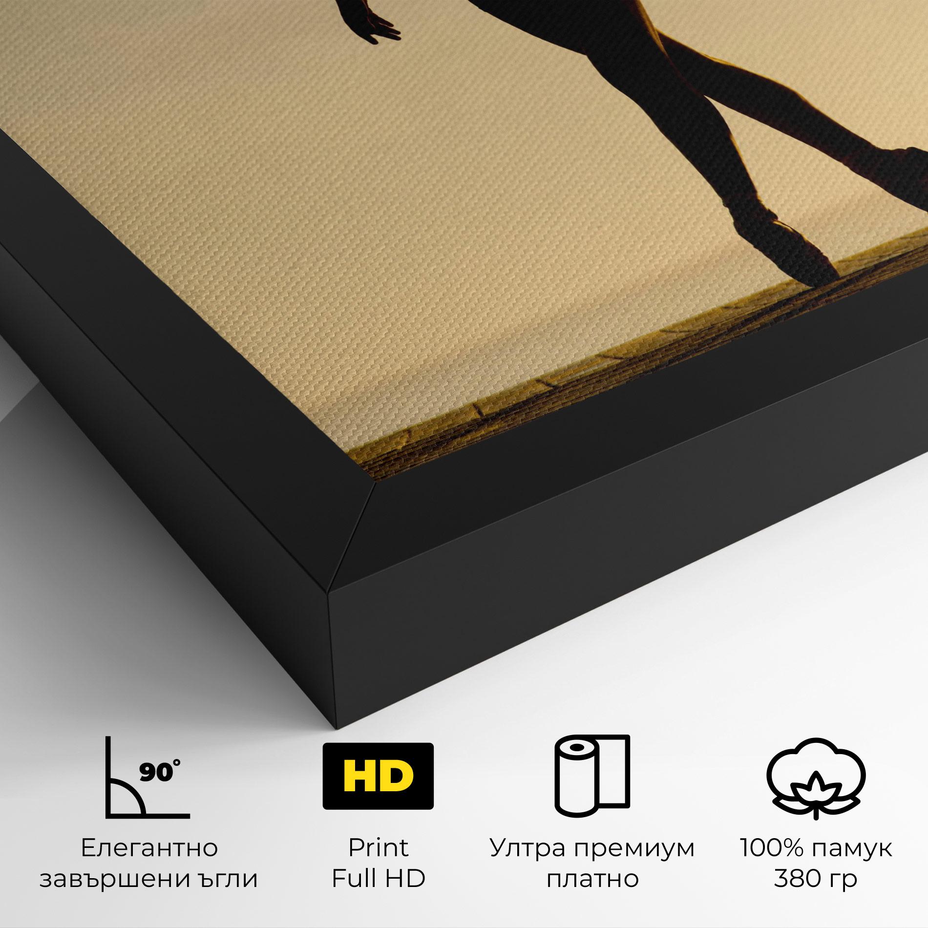 Картина на платно Ballet On Cream mockup 4