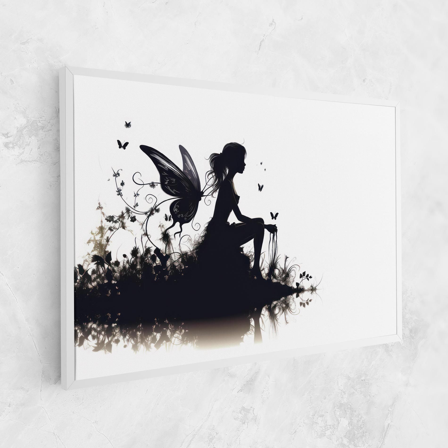 Butterfly Woman Shilouette mockup 1