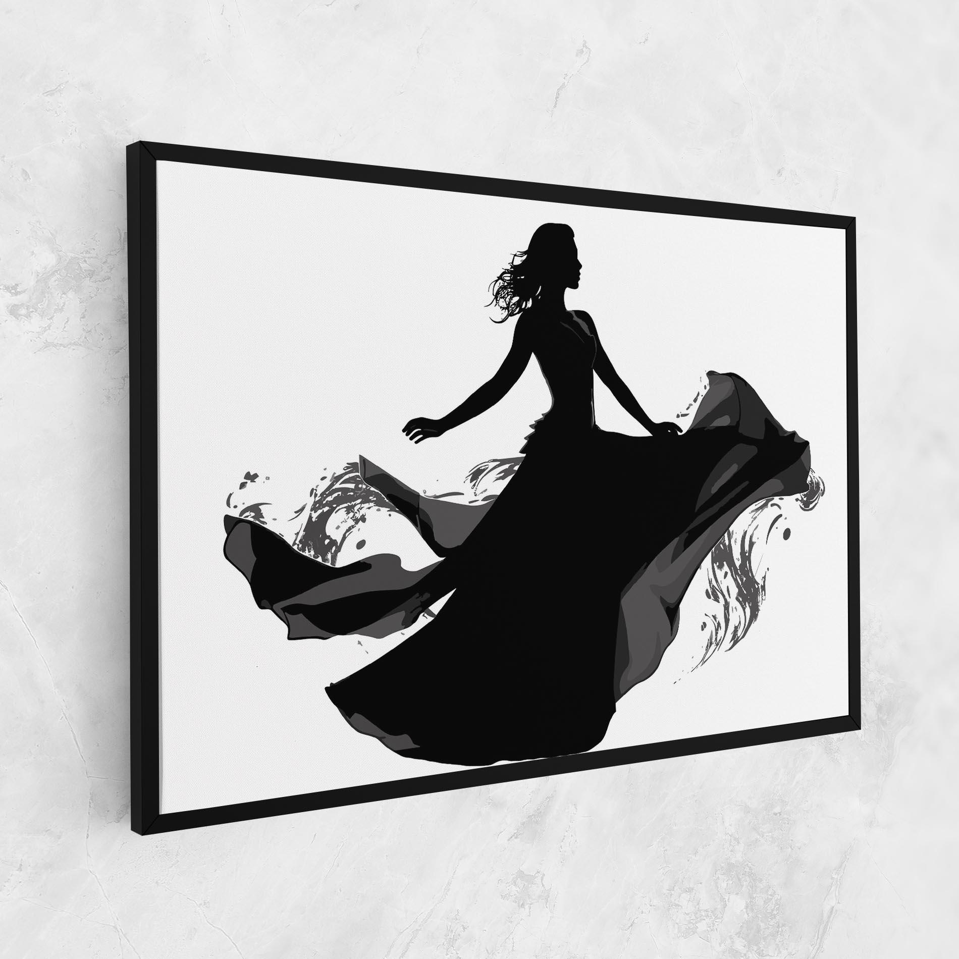 Картина на платно Dress Jump mockup 1