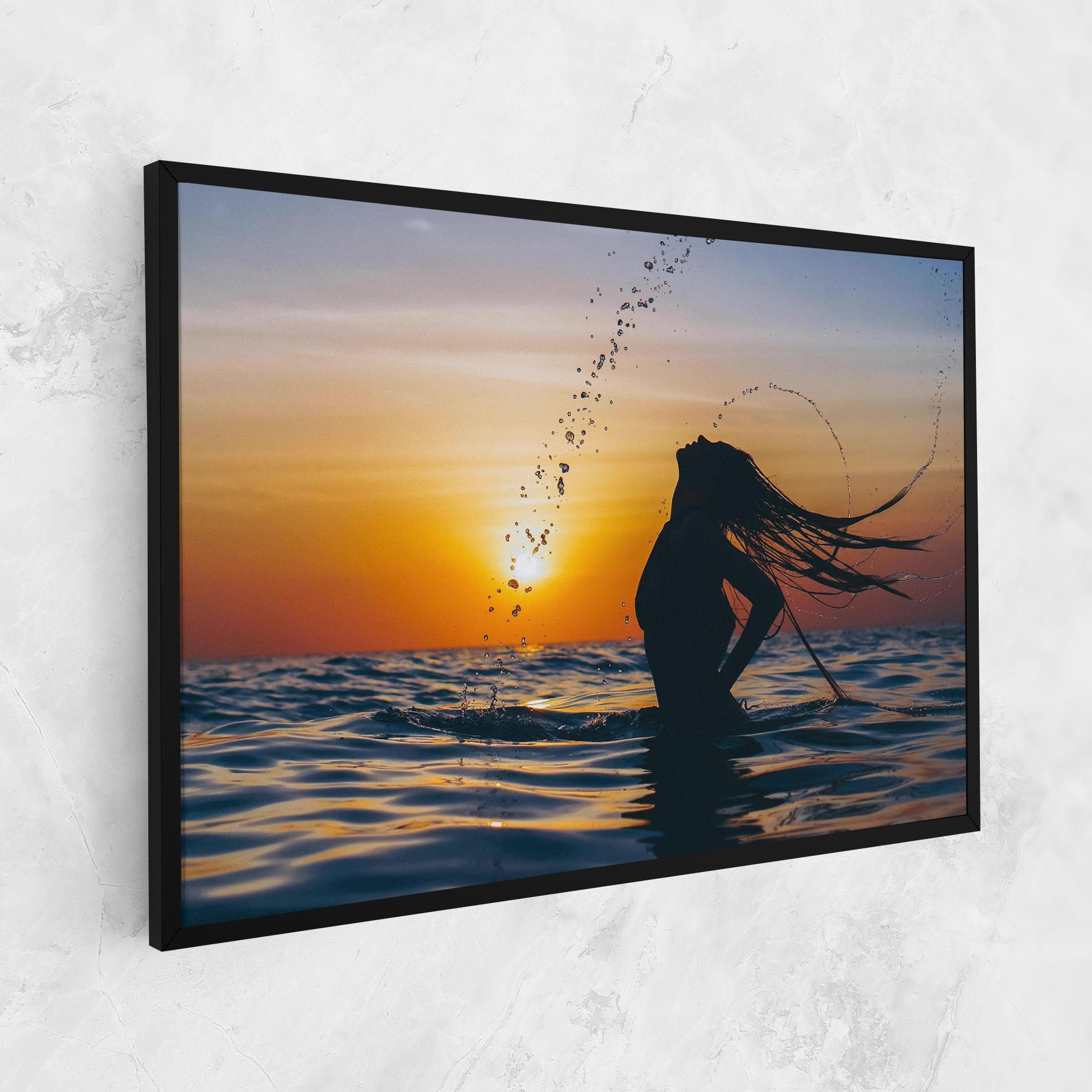 Ocean Woman Shilouette mockup 1